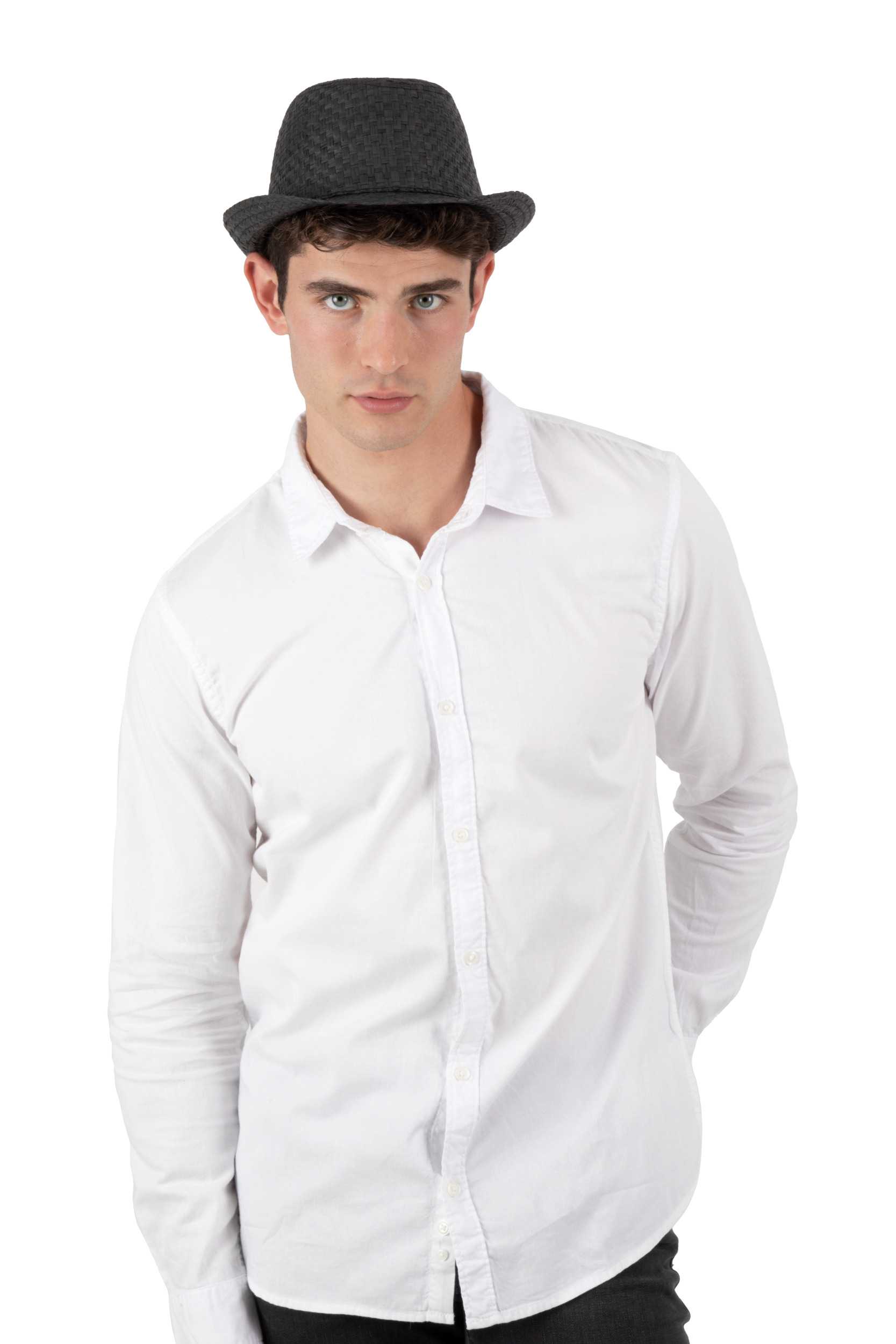 K-up Sombrero de paja estilo Panamá retro