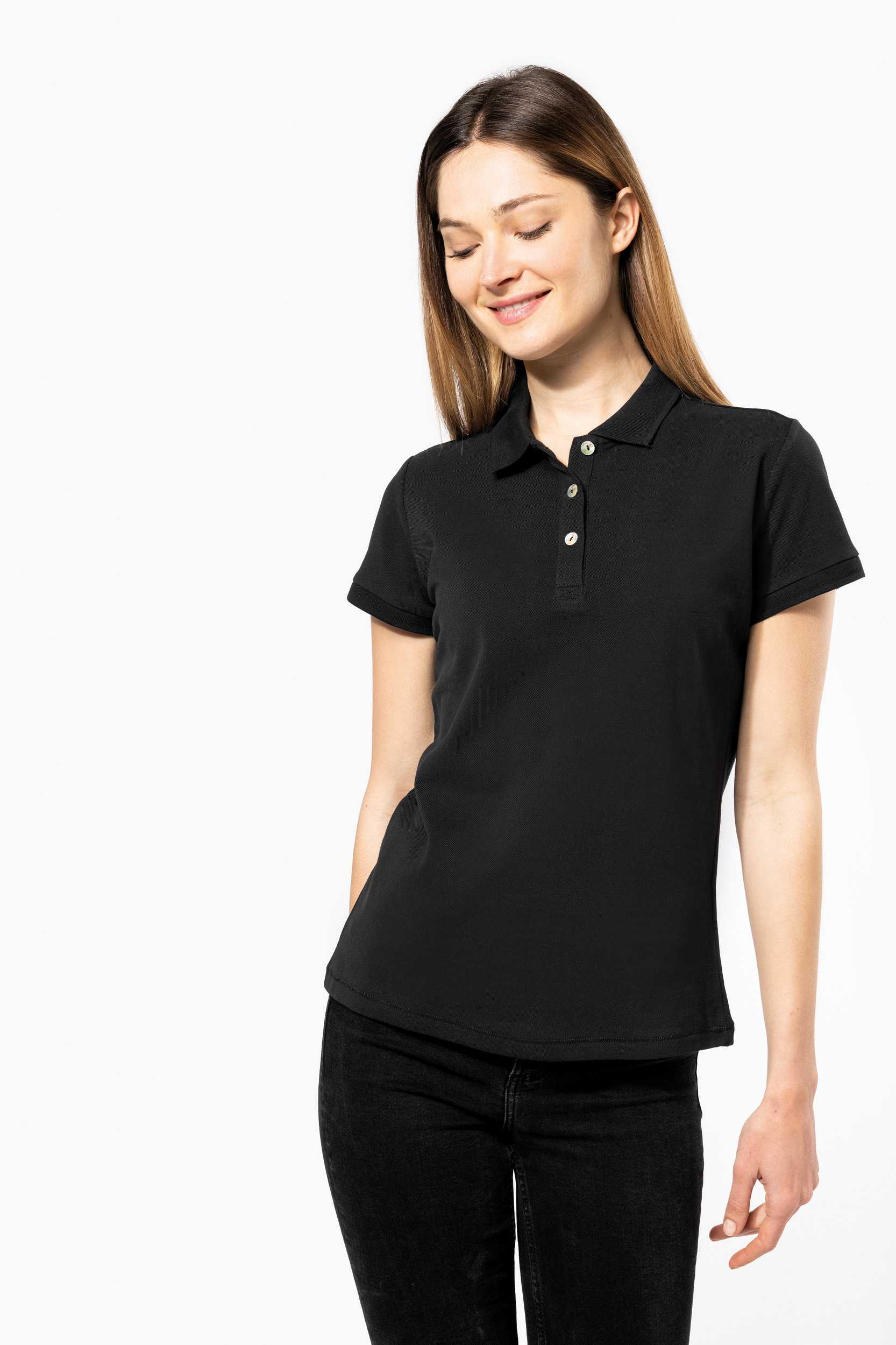 Kariban Polo Supima® maga corta mujer