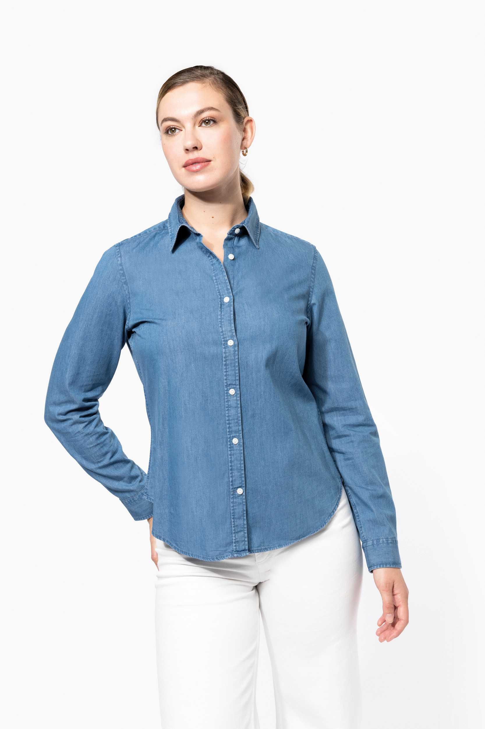 Kariban Camisa Denim mujer