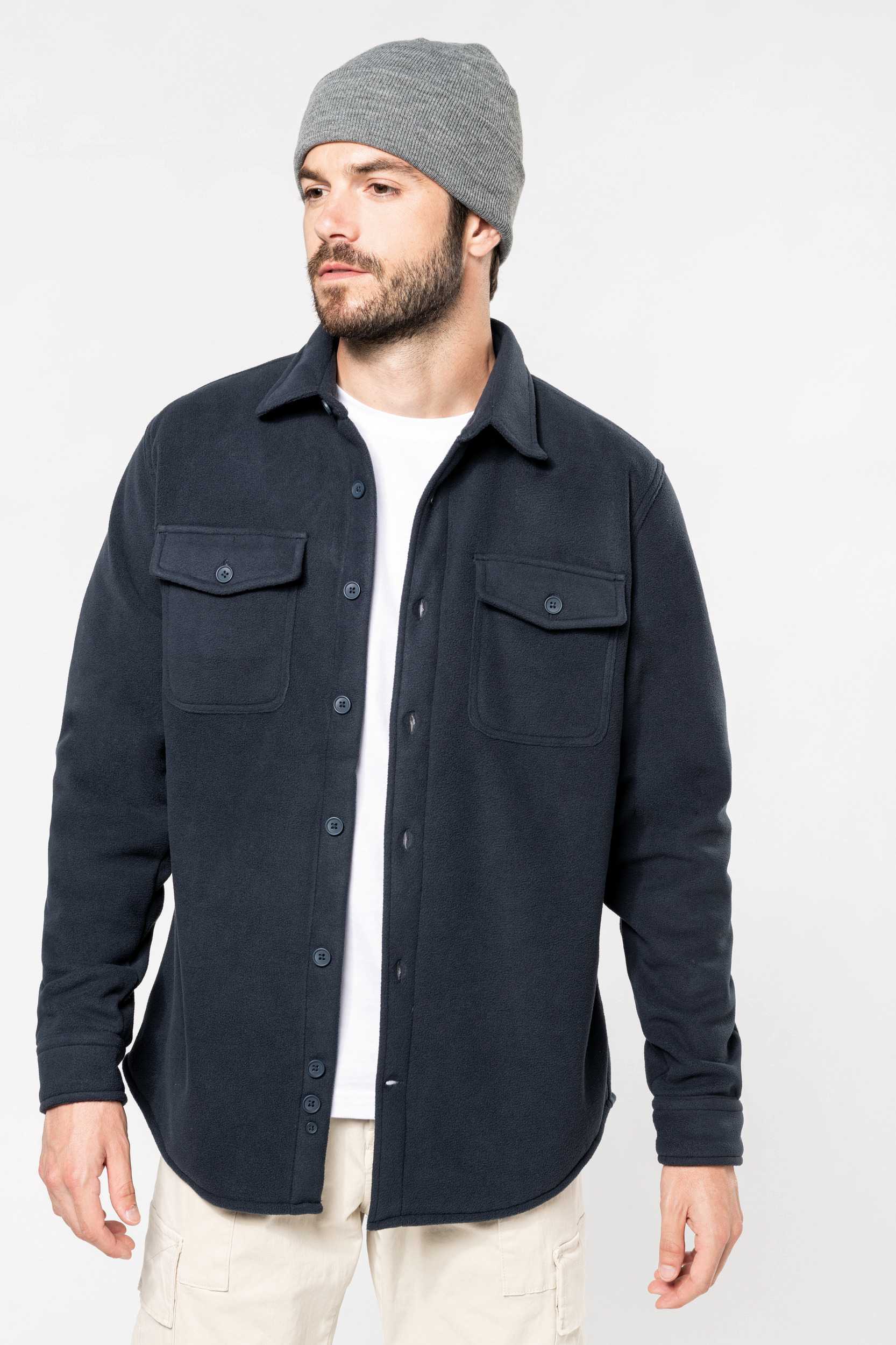 Kariban Sobrecamisa polar con forro de sherpa