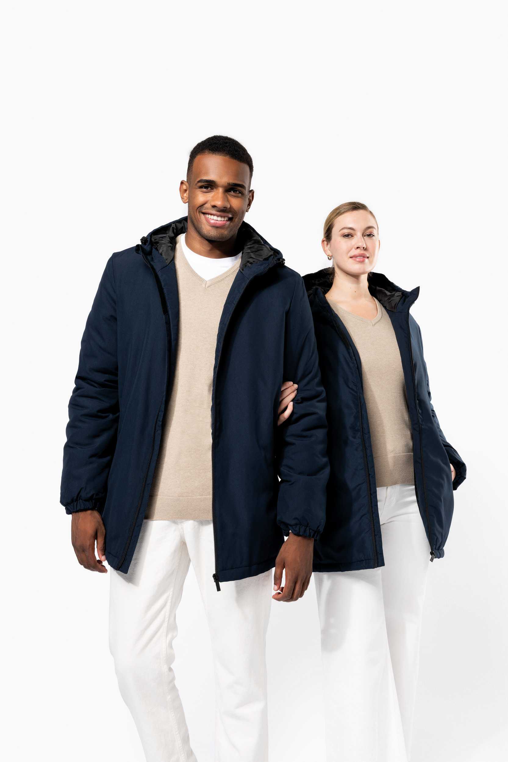 Kariban Parka con capucha reciclada unisex