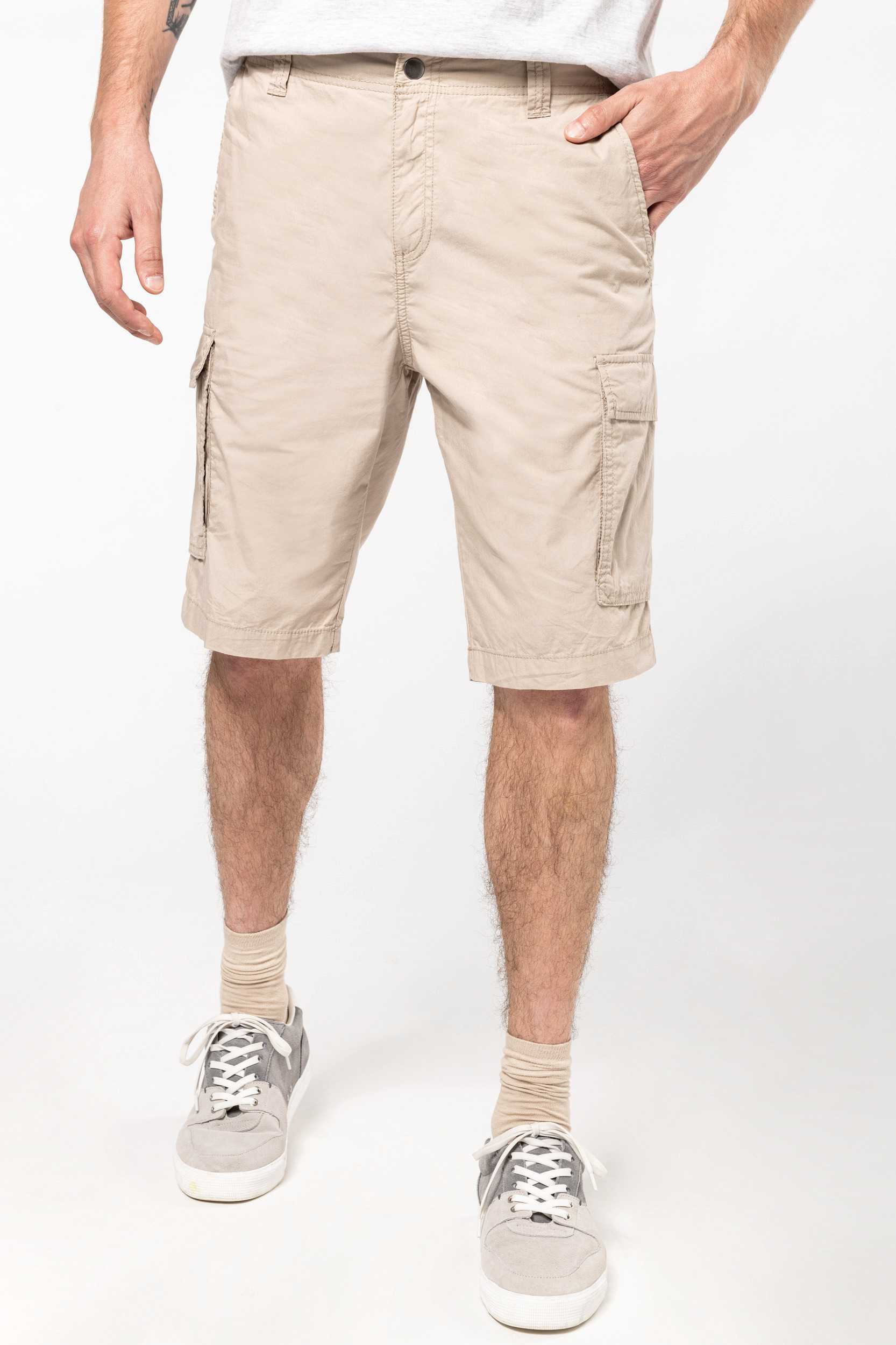 Kariban Bermuda ligera multibolsillos para hombre
