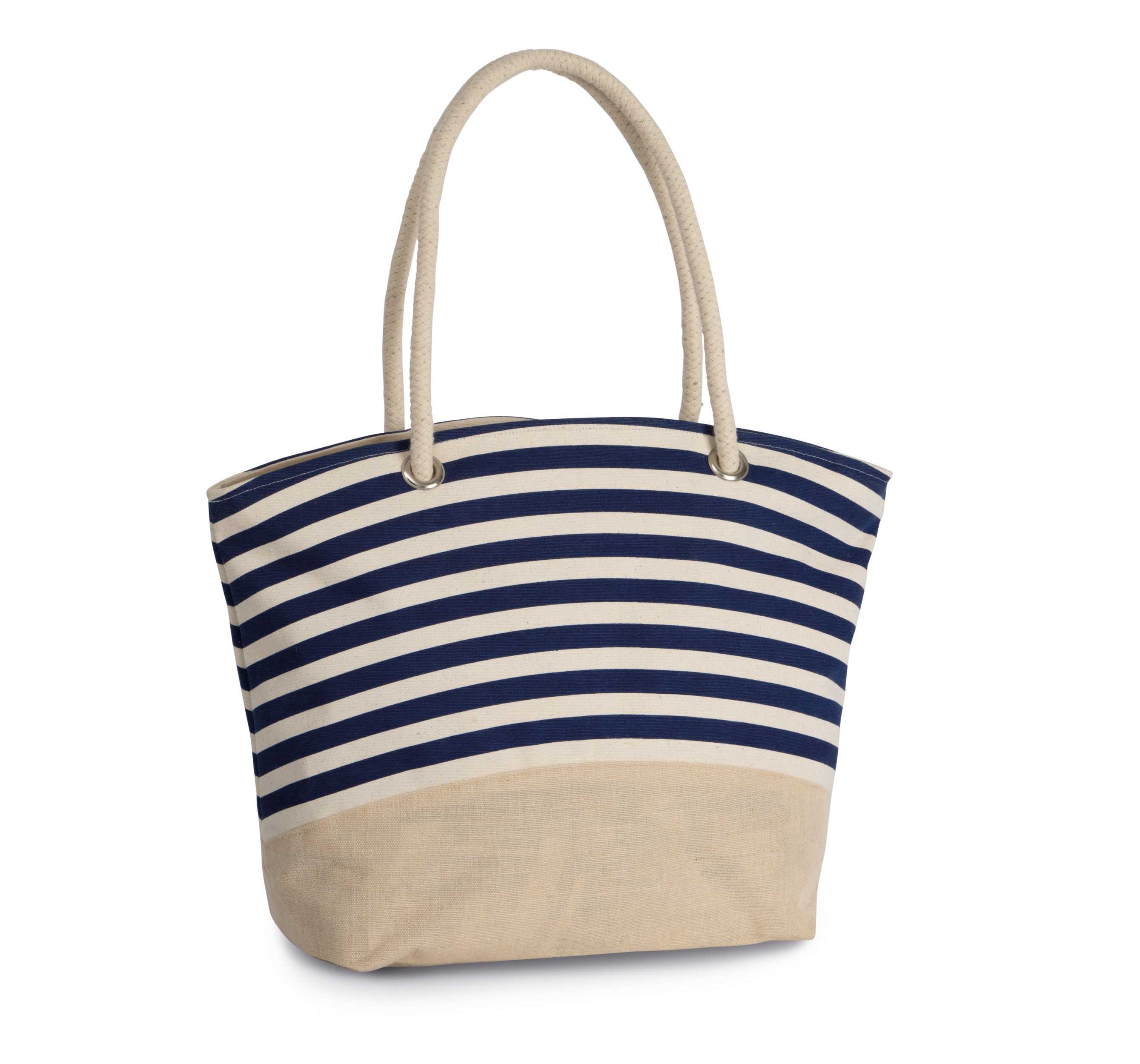 Ki-mood Bolsa de compras de yute estilo Marinero