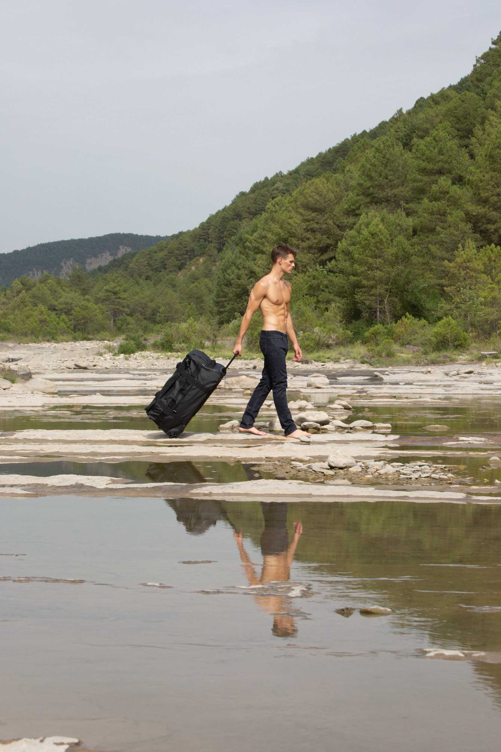 Ki-mood Bolsa trolley «Blackline» impermeable - Formato grande