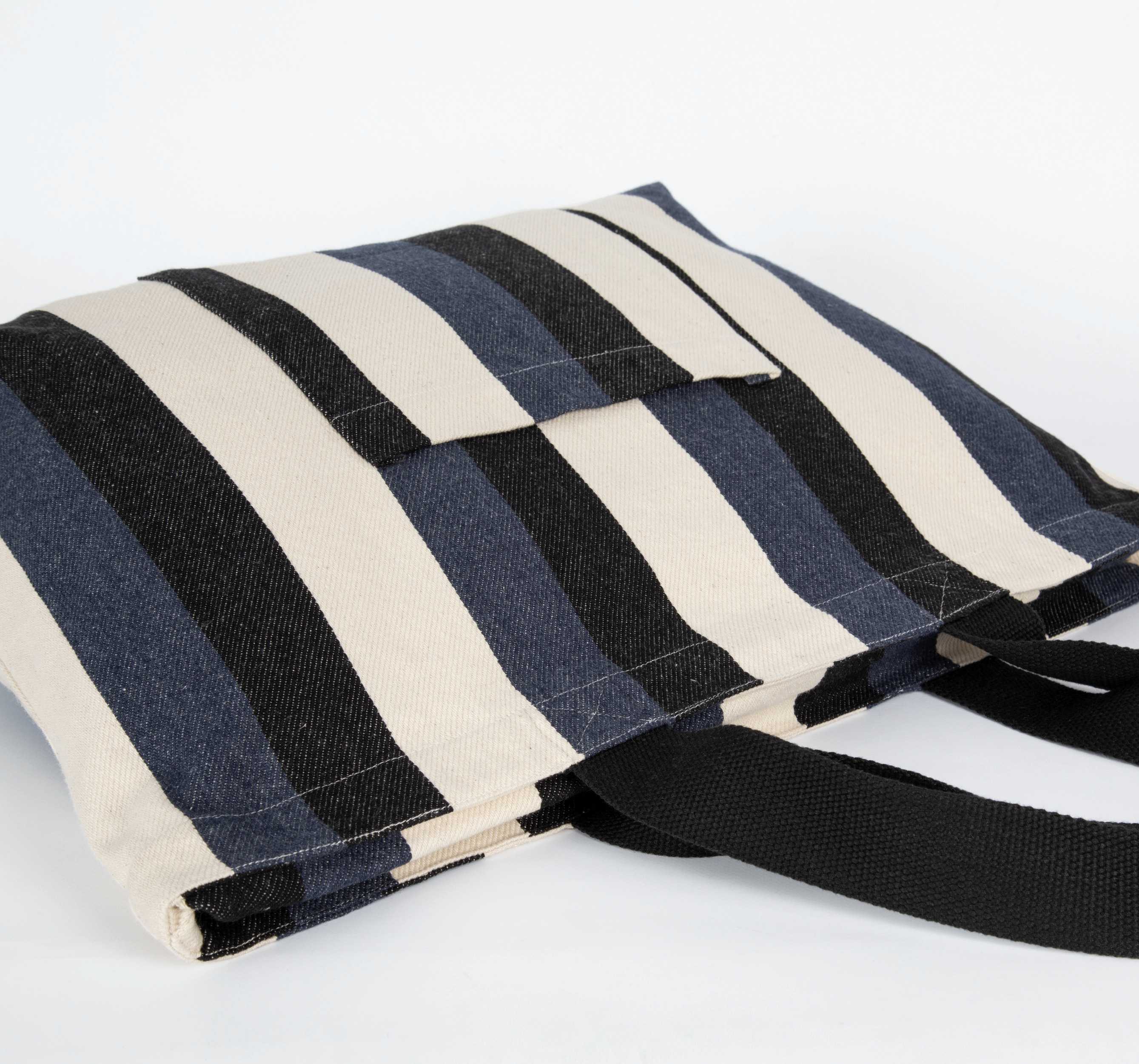 Ki-mood Bolsa de compras reciclada - diseño a rayas