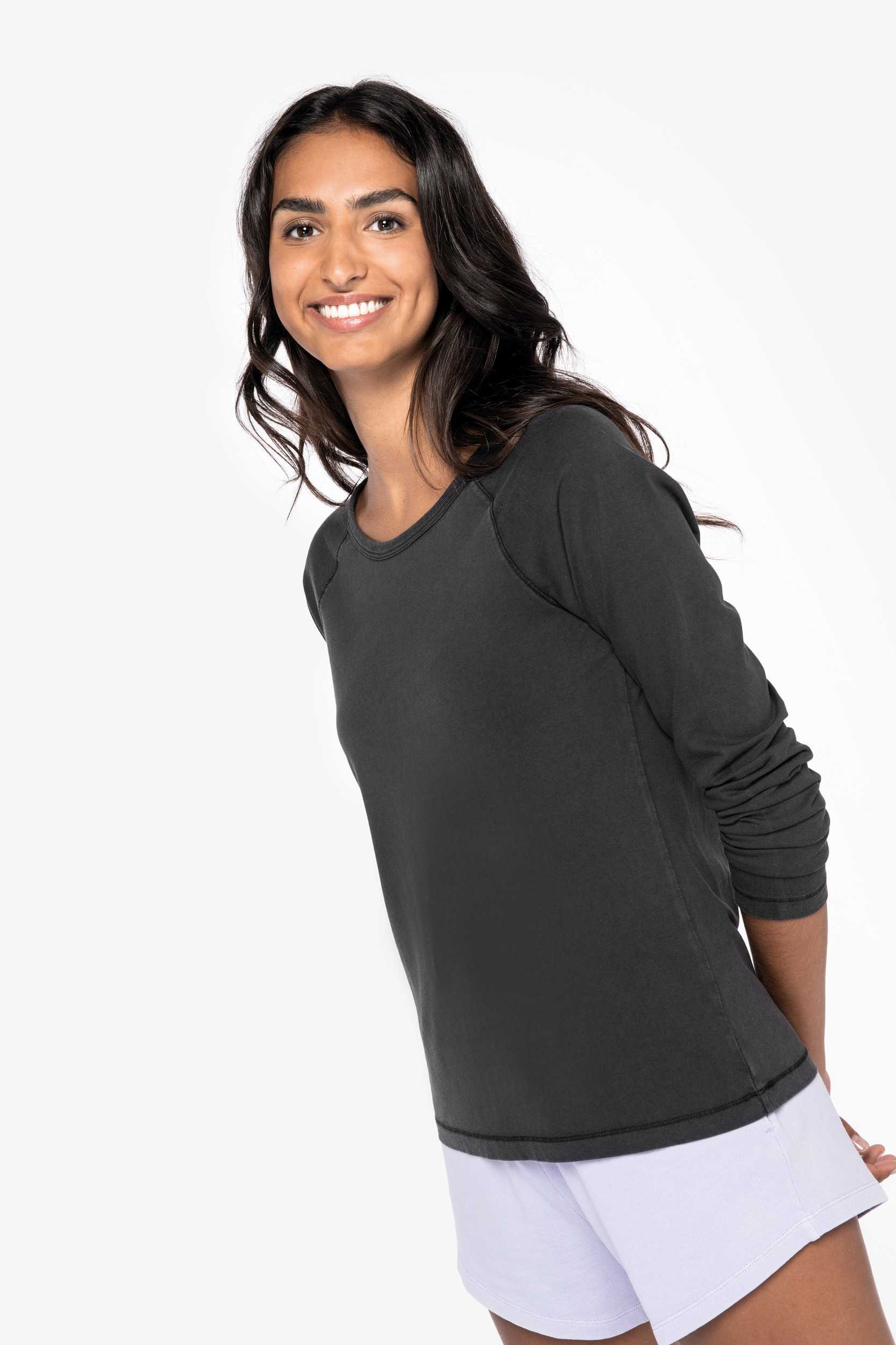 Native Spirit Camiseta ecorresponsable manga larga raglan mujer