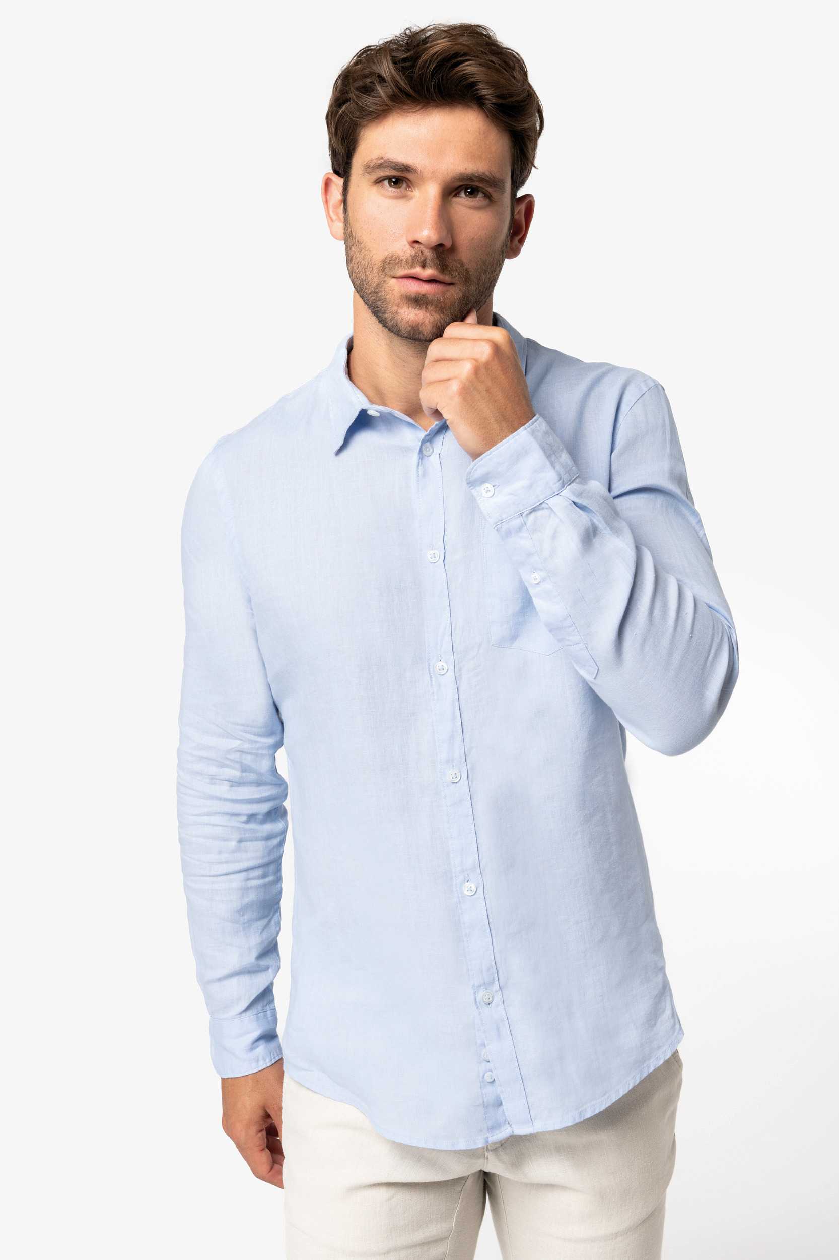 Native Spirit Camisa de lino hombre