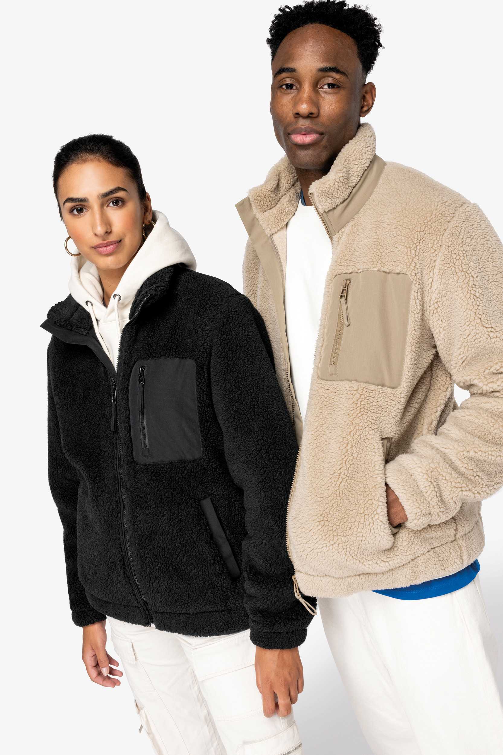 Native Spirit Chaqueta ecorresponsable de sherpa unisex