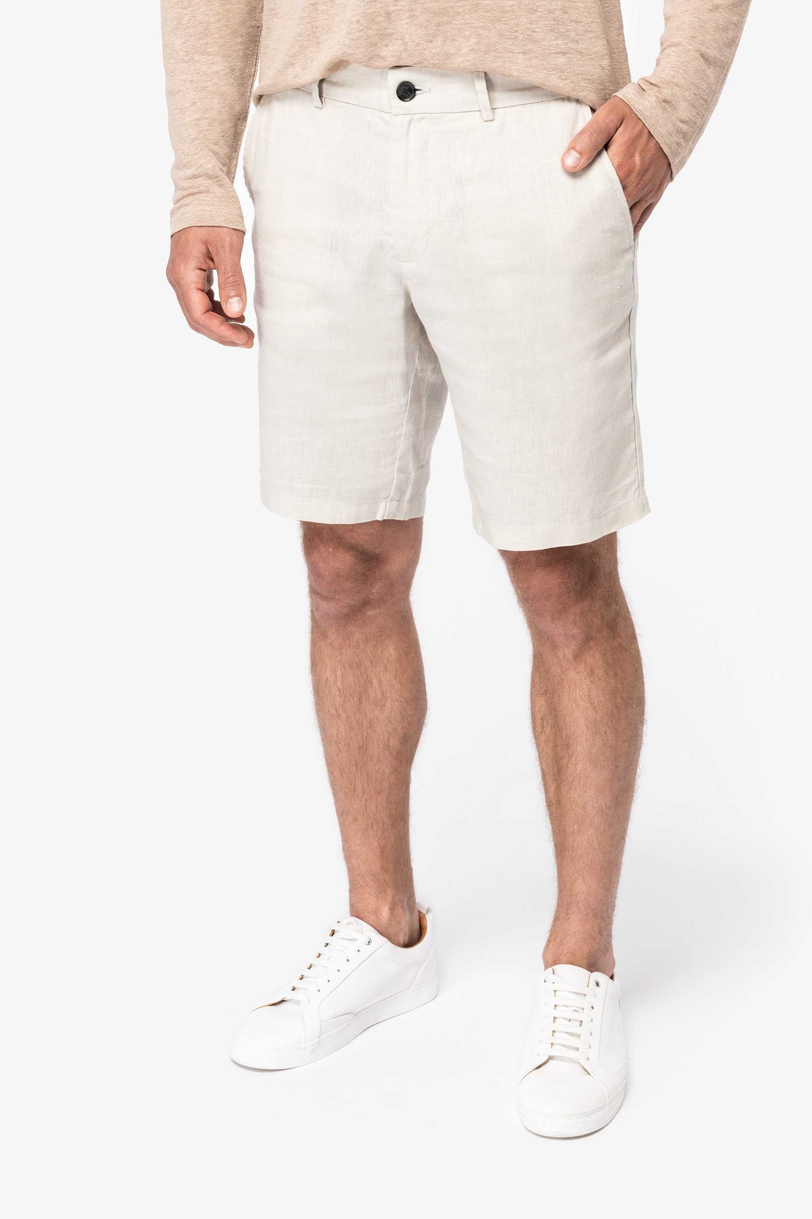 Native Spirit Bermuda de lino hombre
