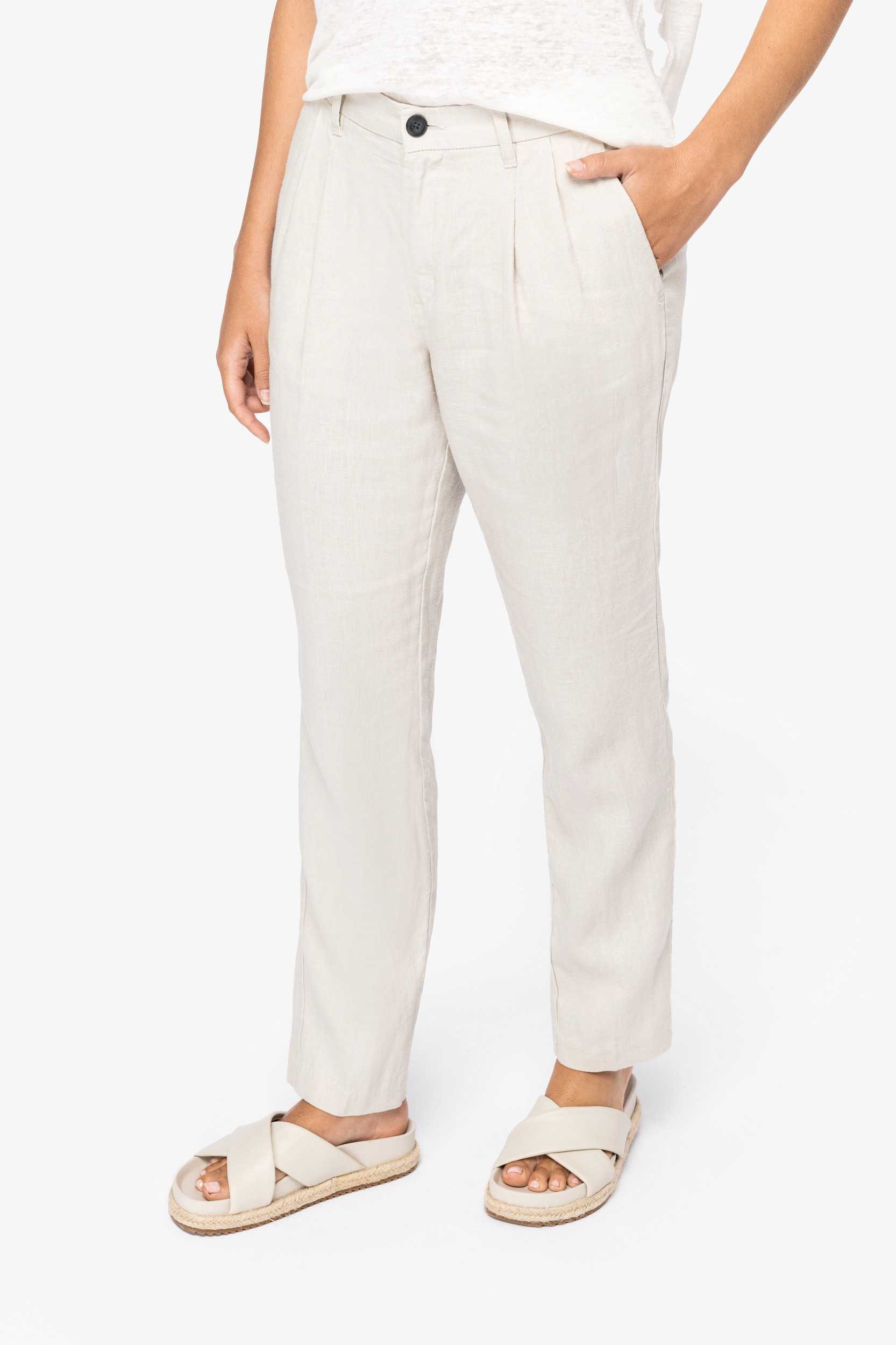Native Spirit Pantalón de lino mujer