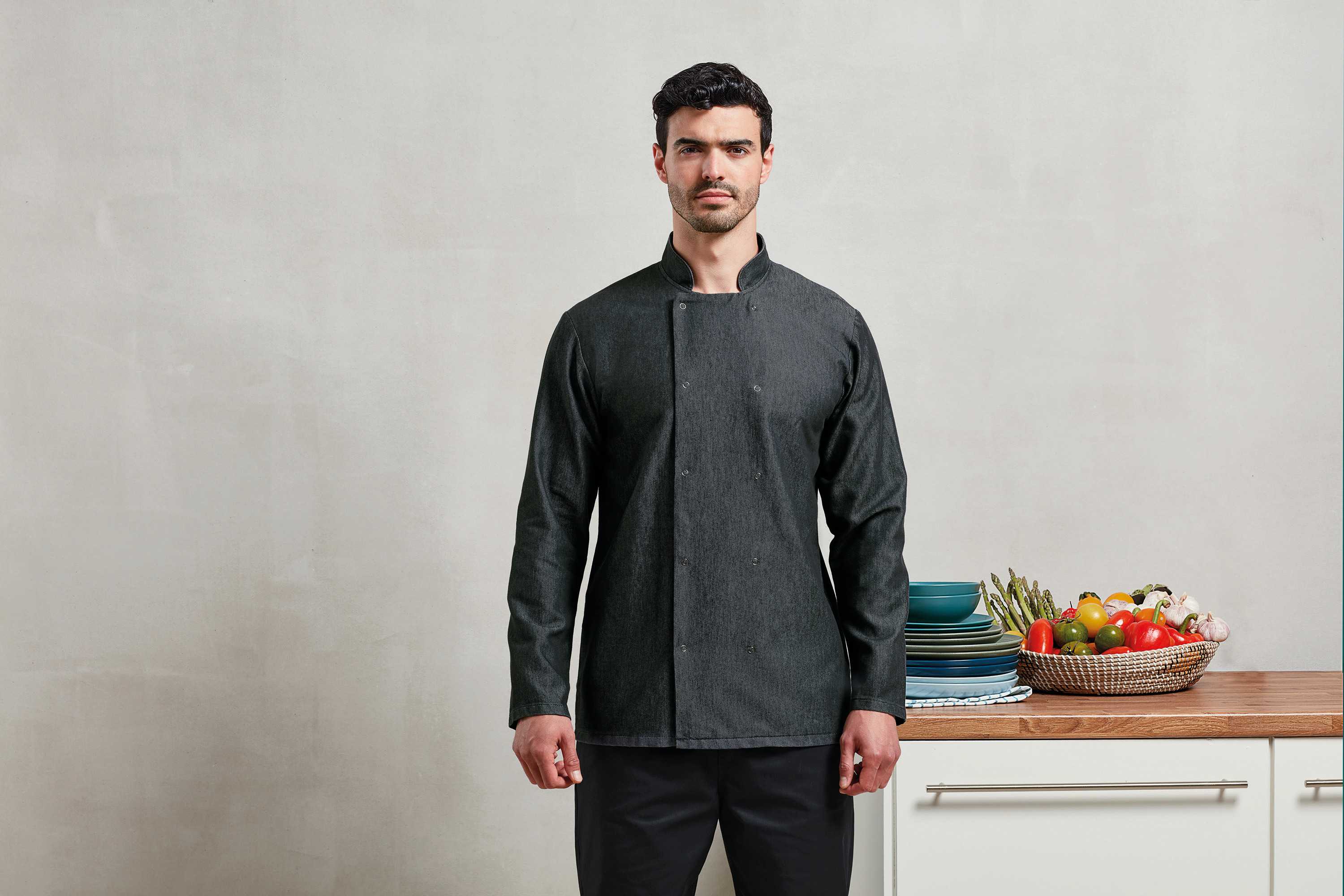  Premier Chaqueta chef de cocina «Denim»