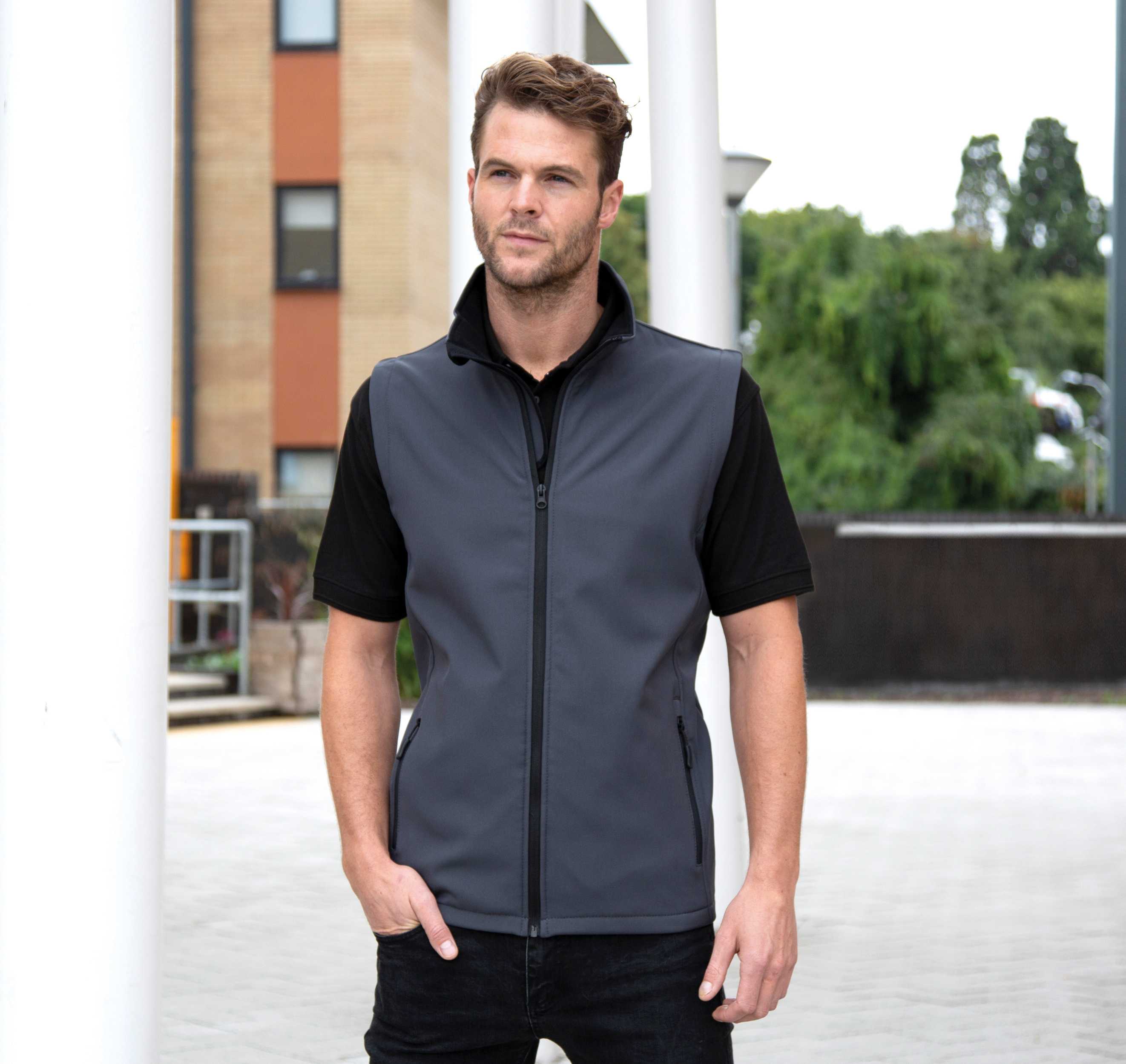 Result Chaleco Softshell Printable hombre