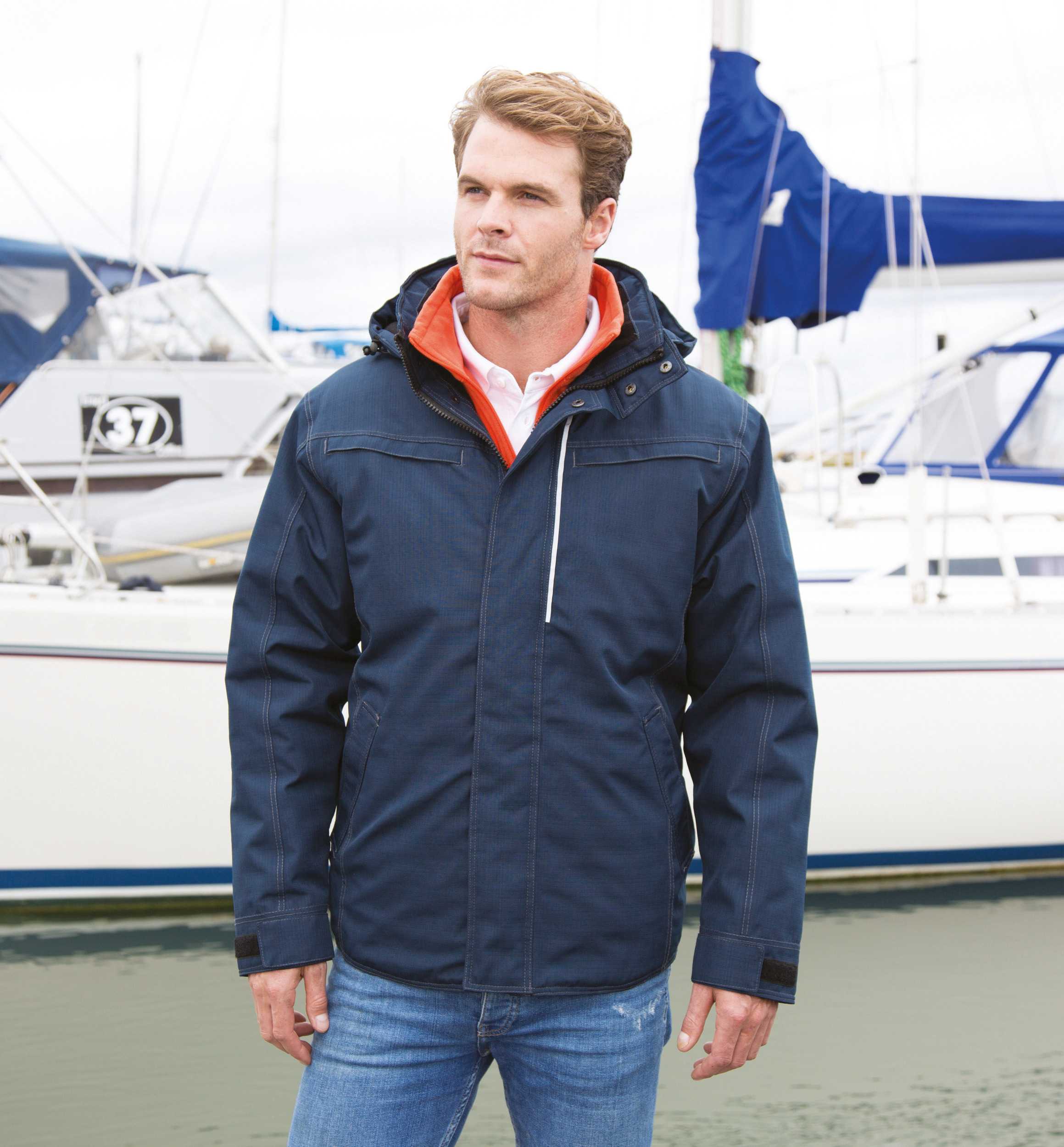 Result Parka resistente "efecto denim"