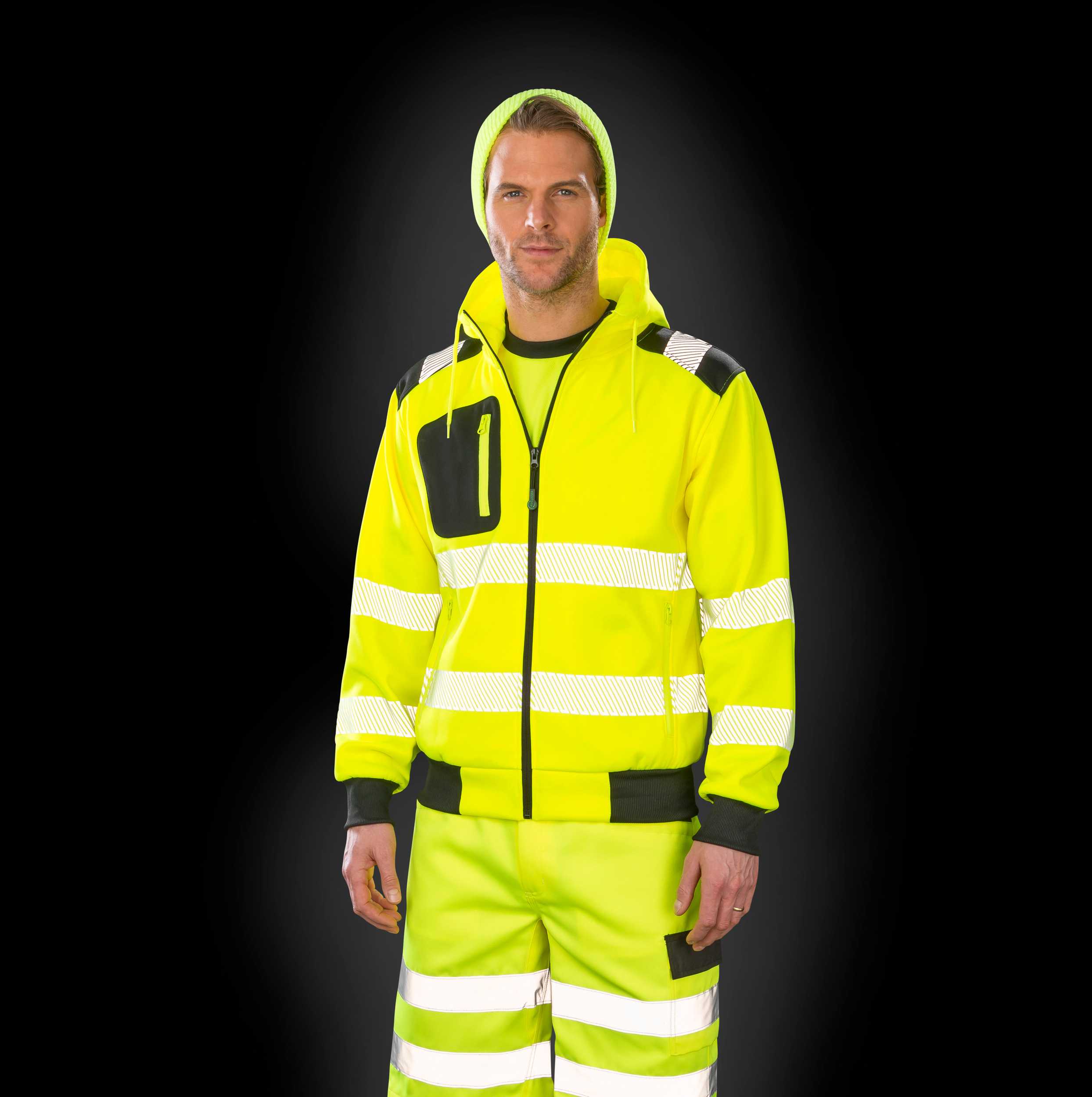 Result Sudadera capucha de seguridad - Material reciclado