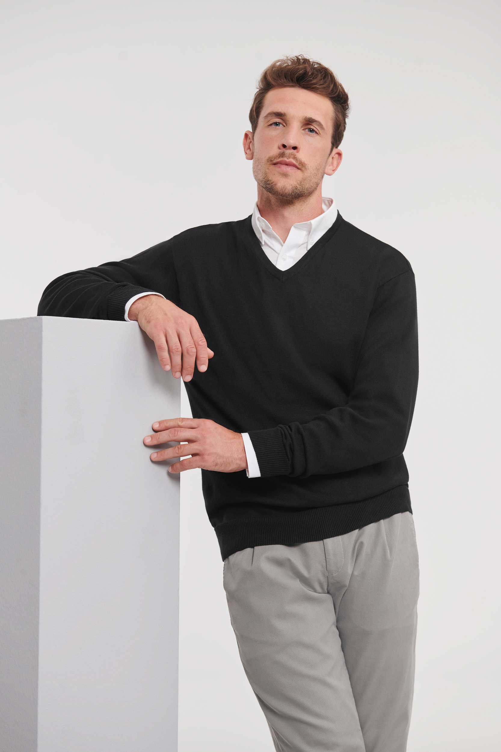 Russell Europe Jersey cuello de pico hombre