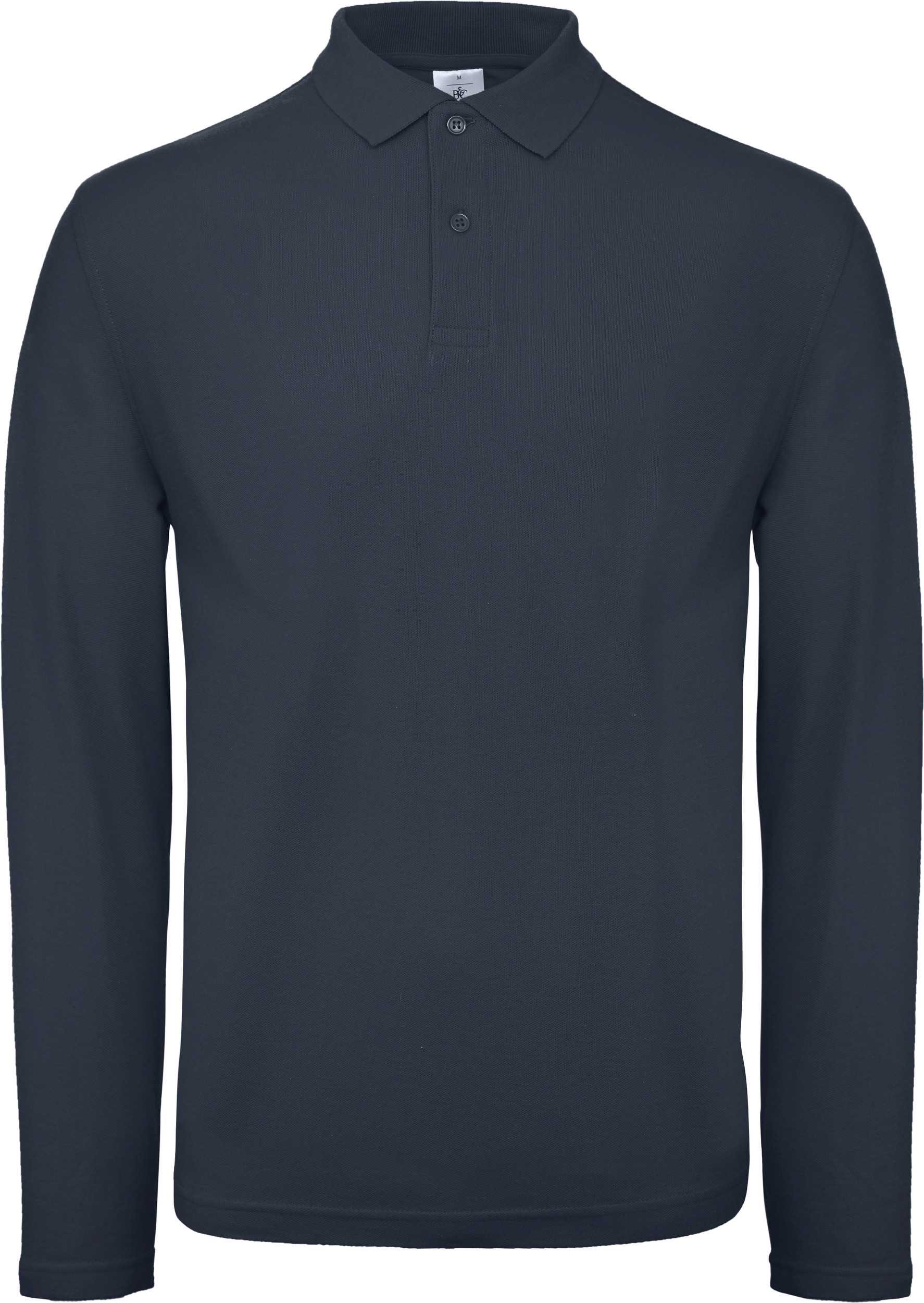 ID.001 Polo manga larga hombre Navy