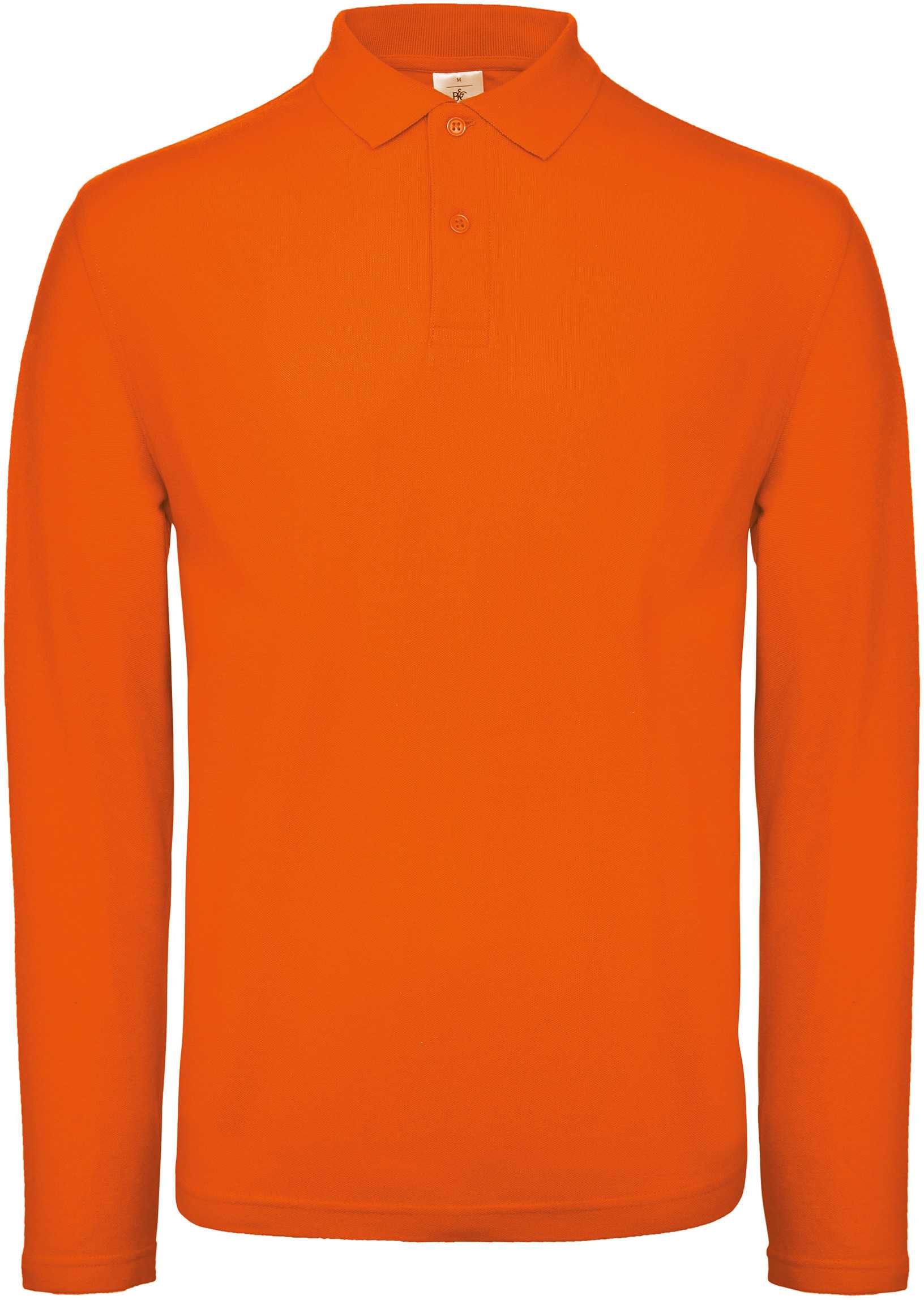ID.001 Polo manga larga hombre Orange