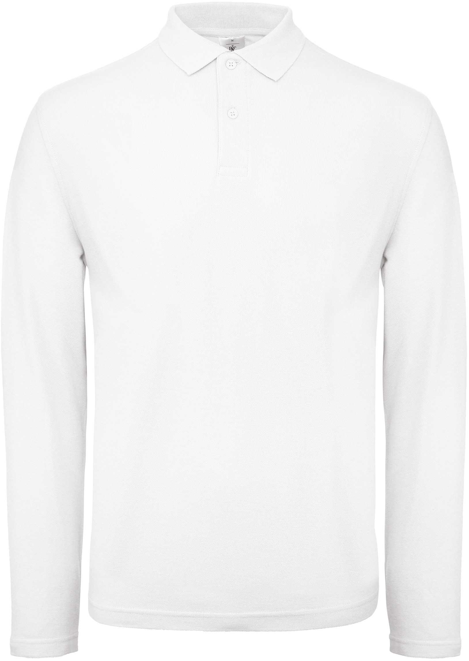 ID.001 Polo manga larga hombre White