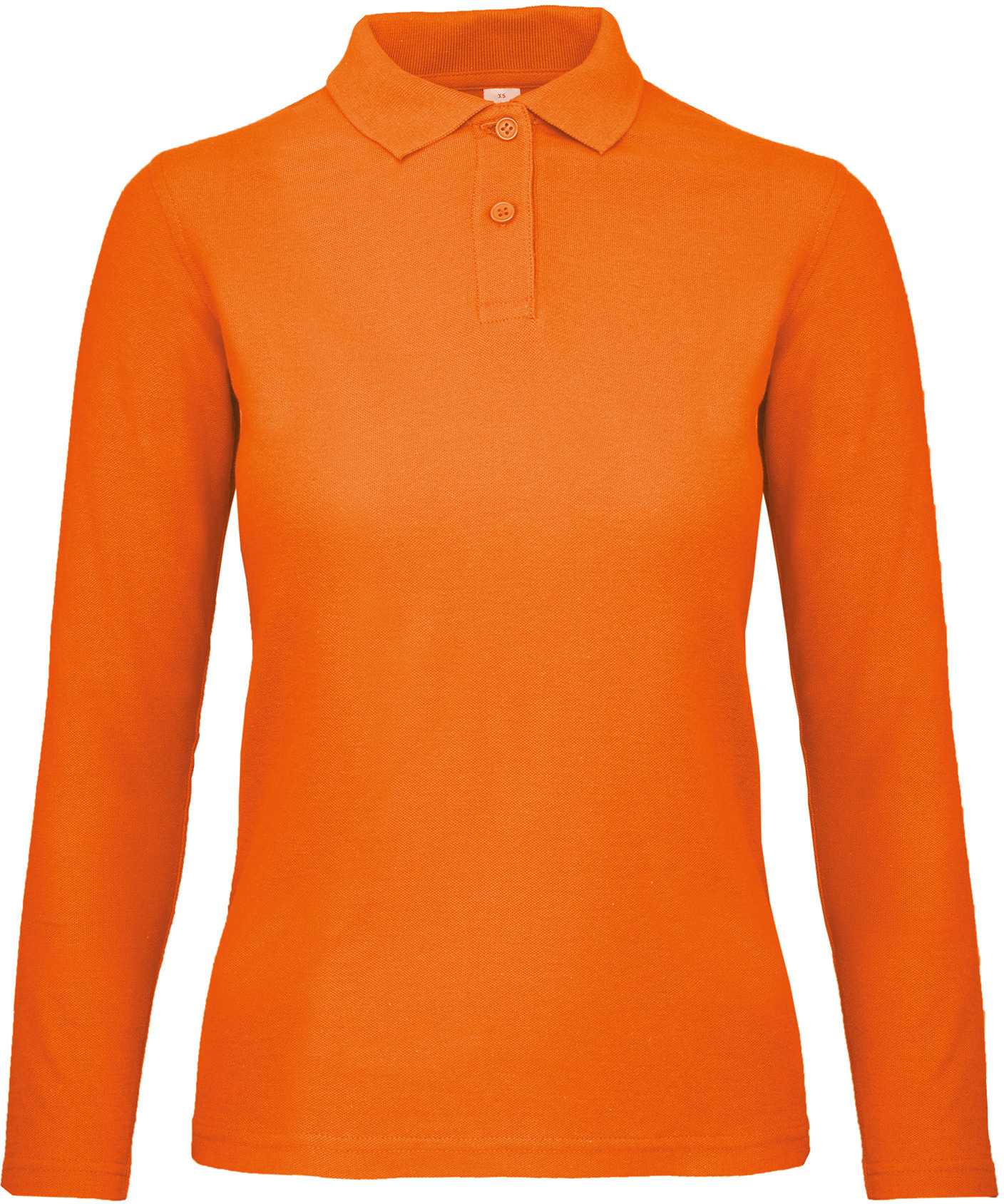 ID.001 Polo manga larga mujer Orange