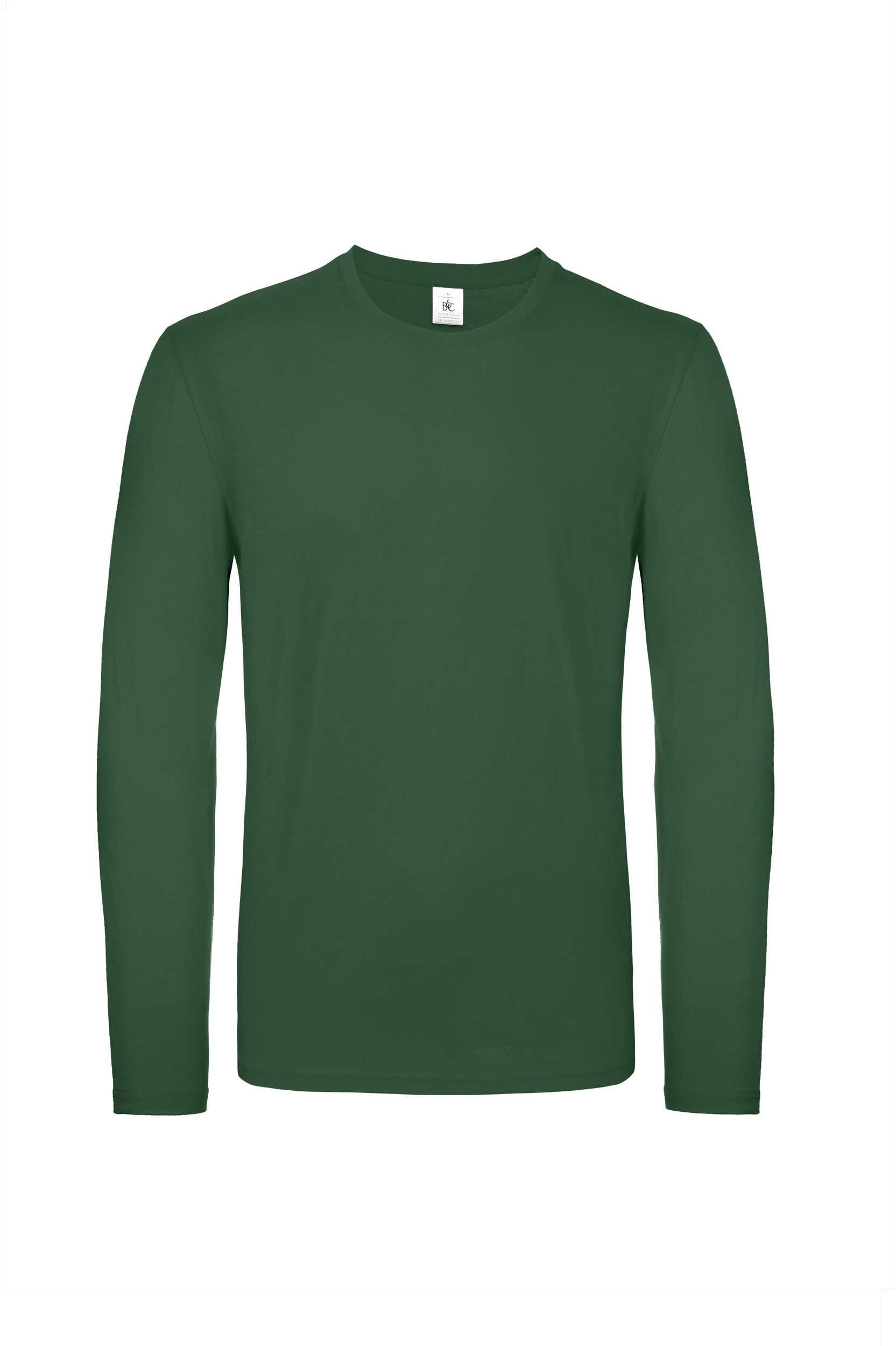 Camiseta #E150 manga larga hombre Bottle Green