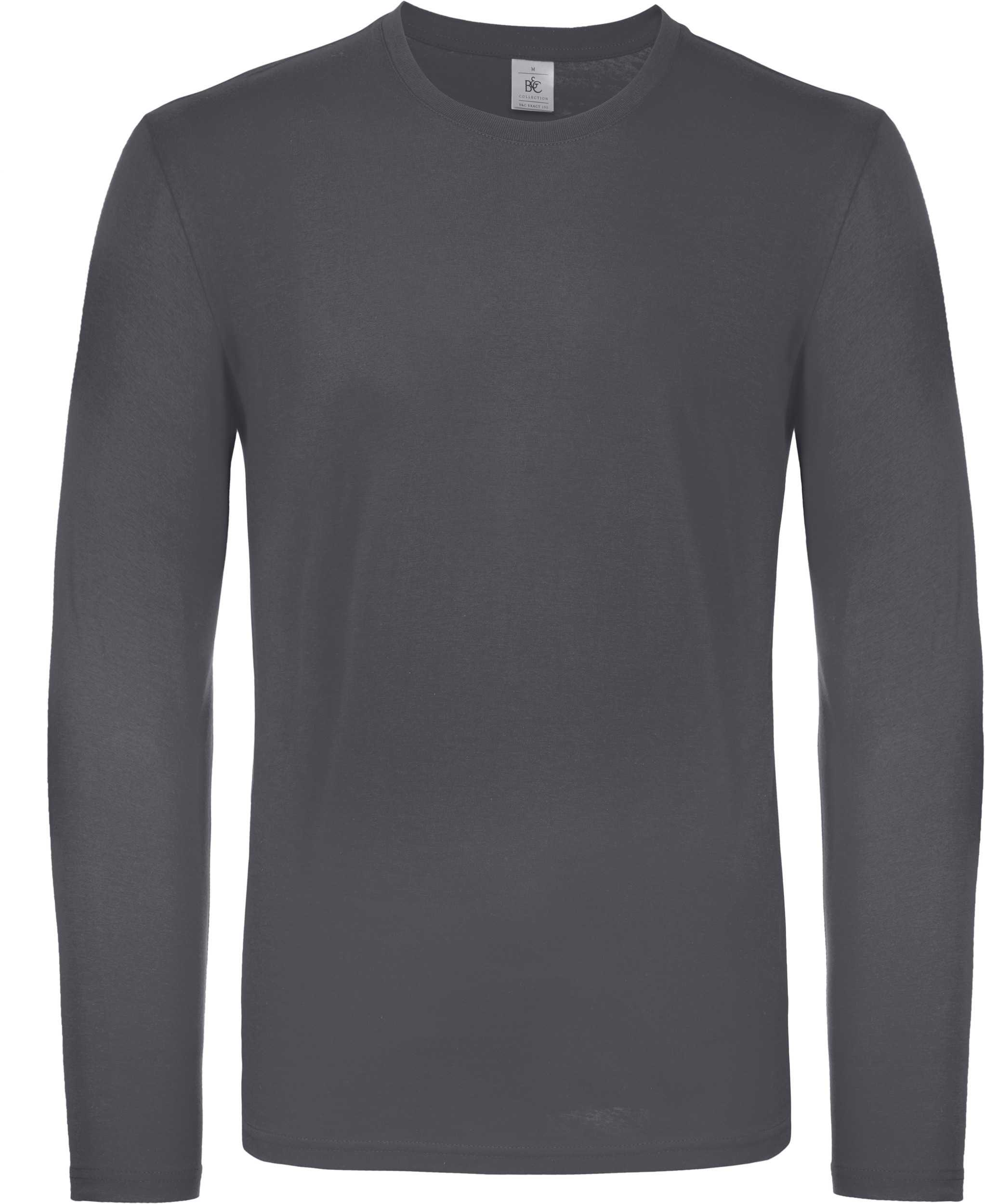 Camiseta #E150 manga larga hombre Dark Grey