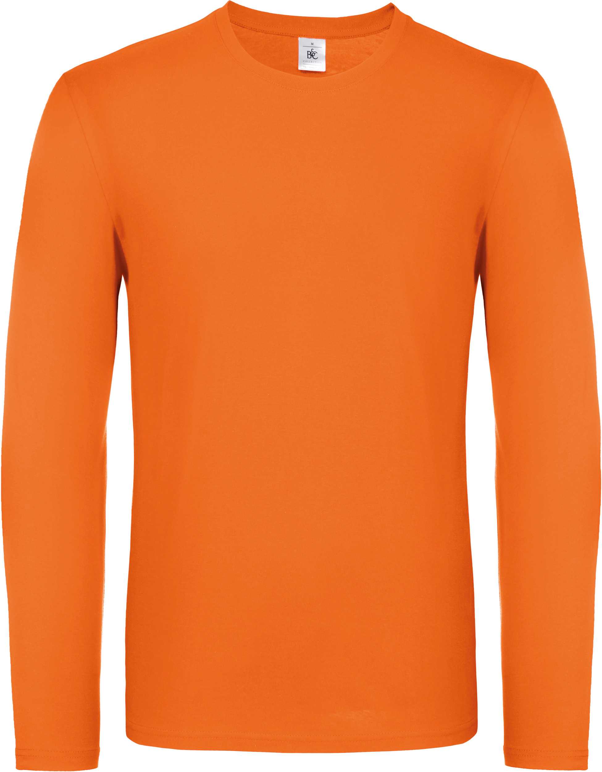 Camiseta #E150 manga larga hombre Orange