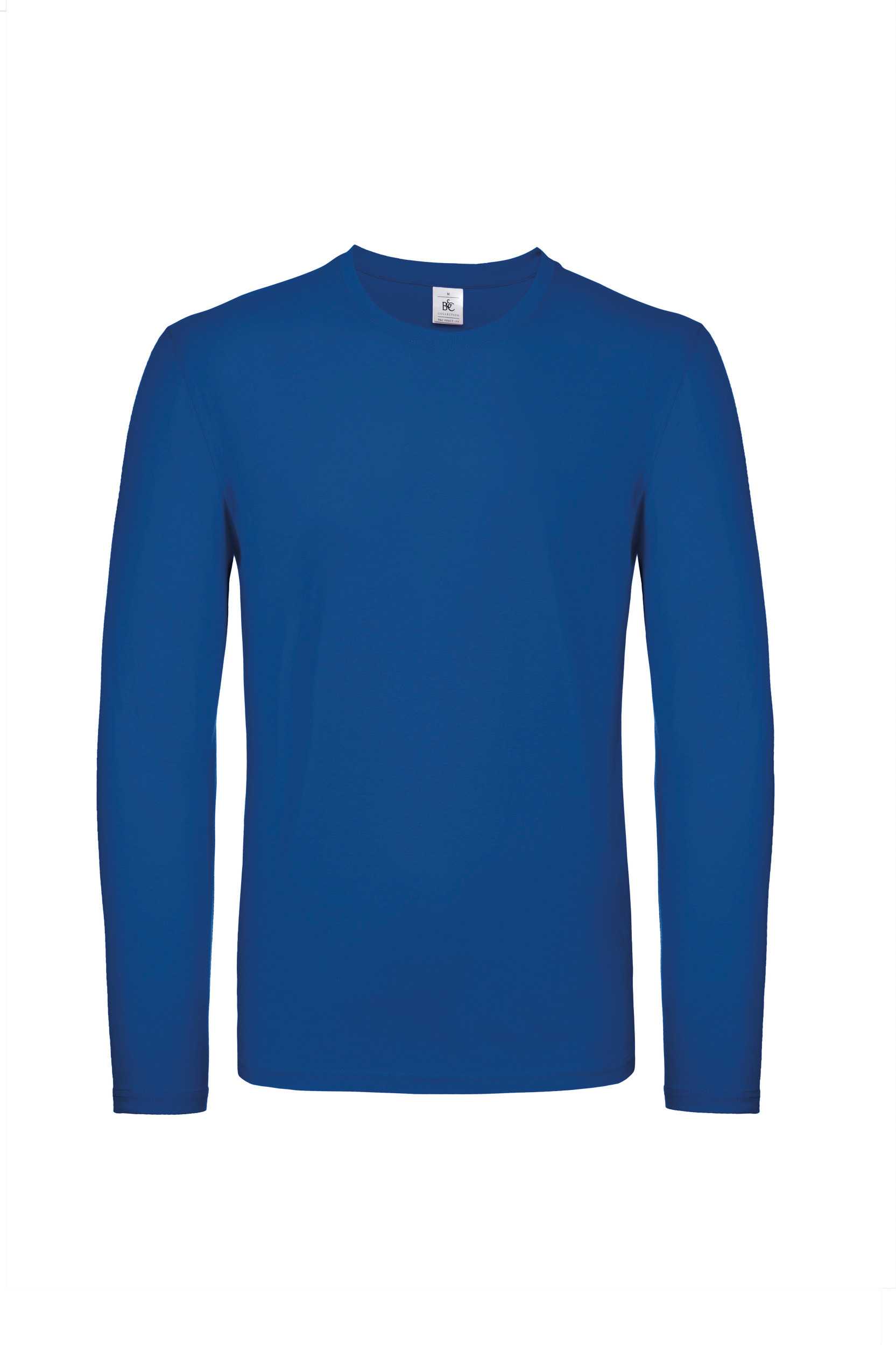 Camiseta #E150 manga larga hombre Royal Blue