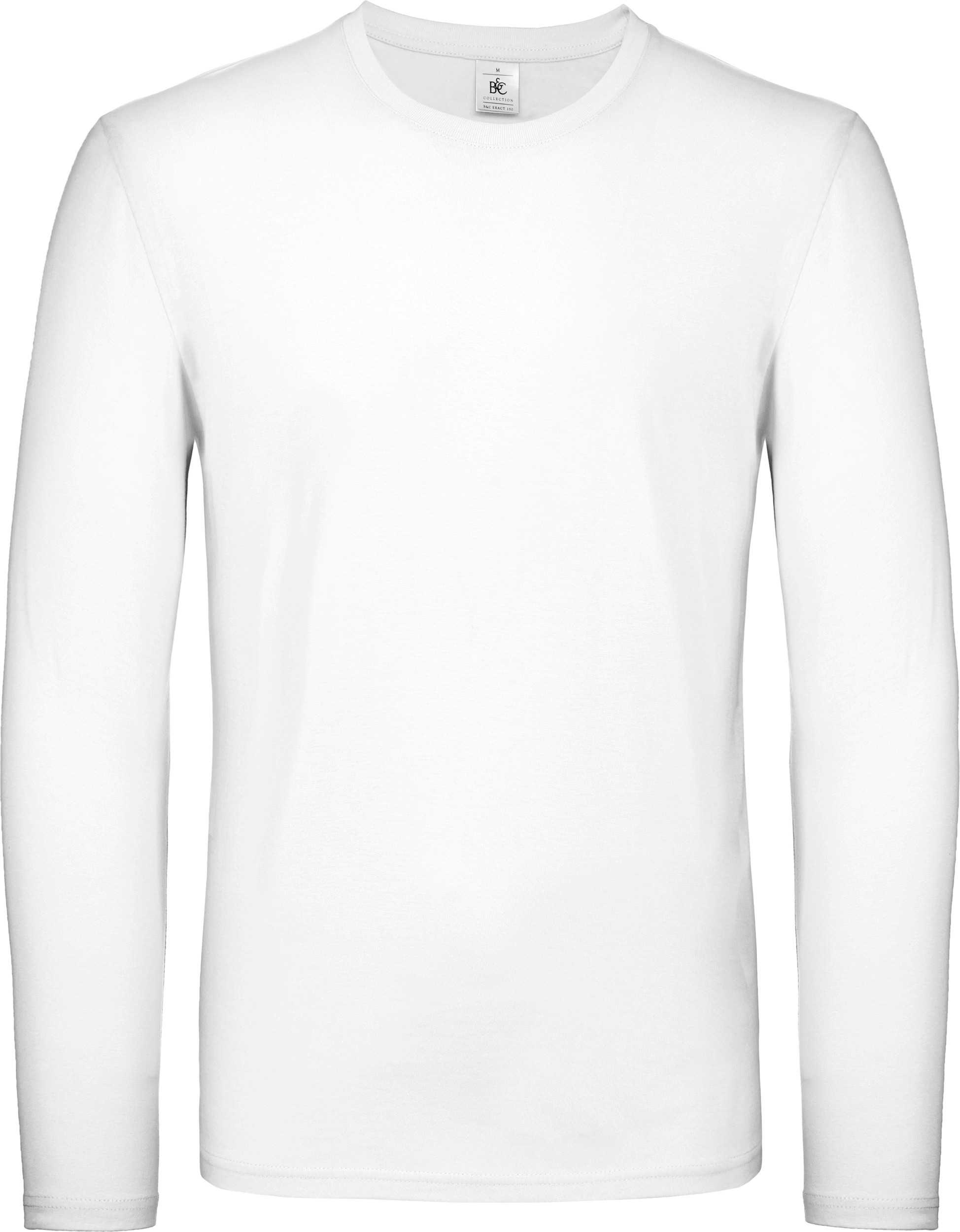 Camiseta #E150 manga larga hombre White