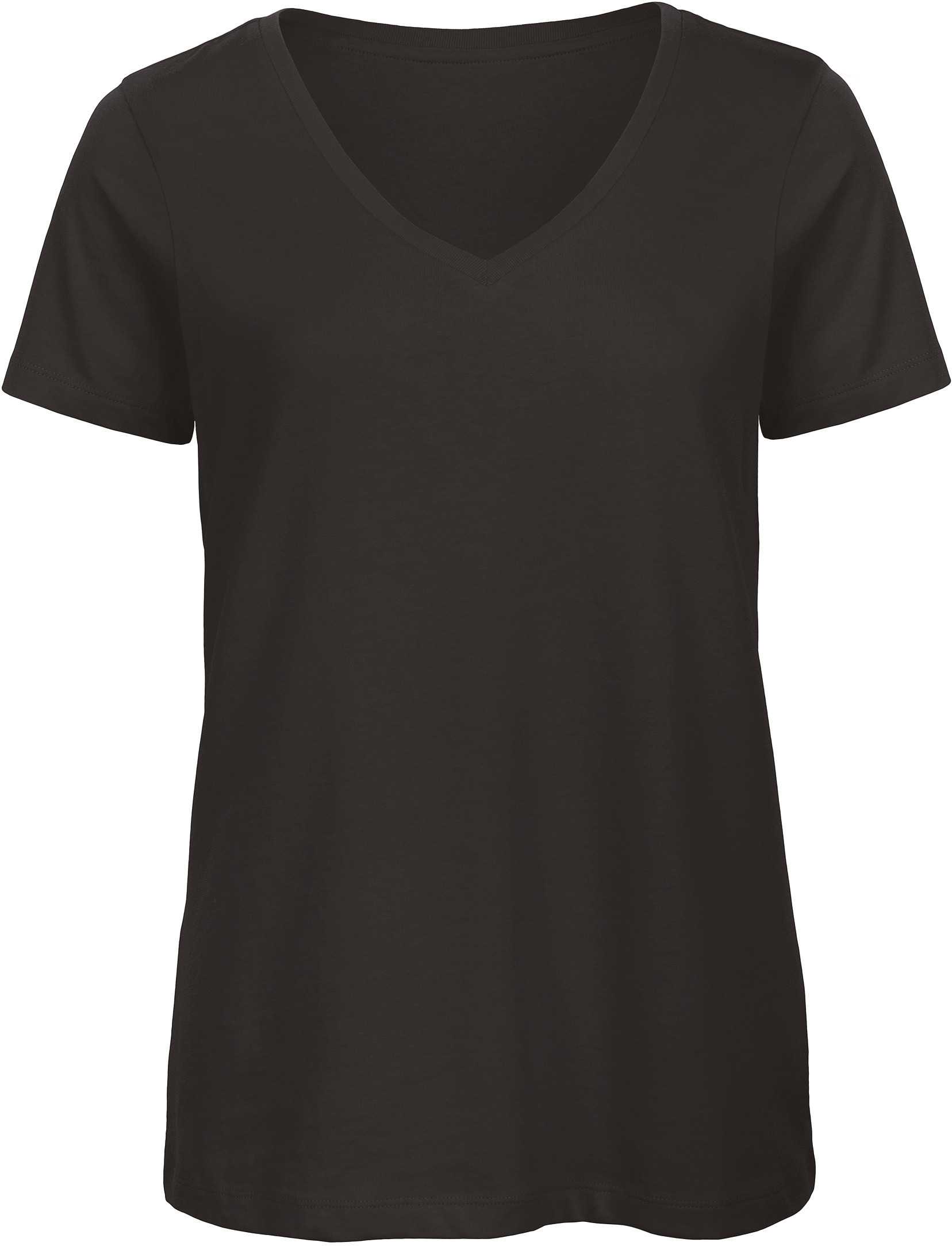 Camiseta Organic Inspire cuello de pico mujer Black