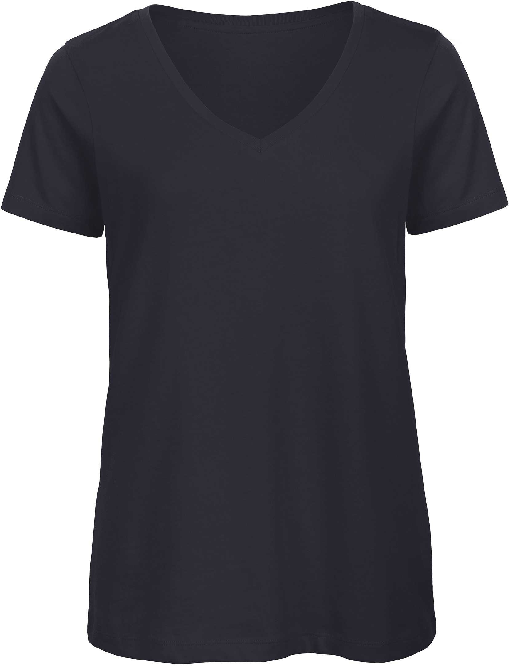 Camiseta Organic Inspire cuello de pico mujer Navy