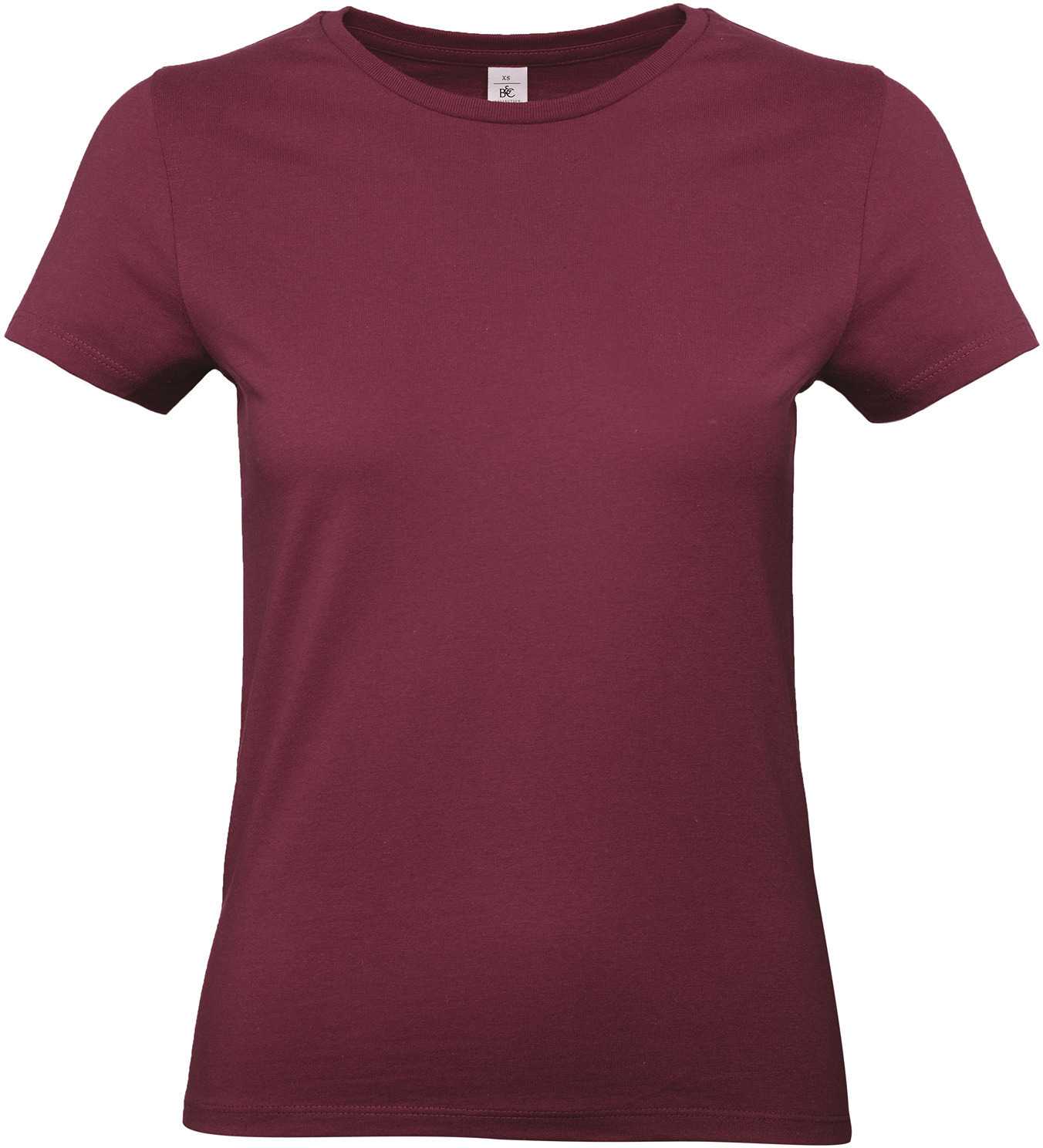 Camiseta #E190 mujer Burgundy