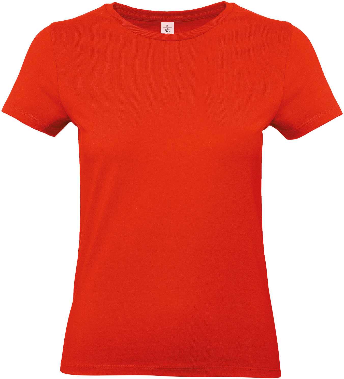 Camiseta #E190 mujer Fire Red