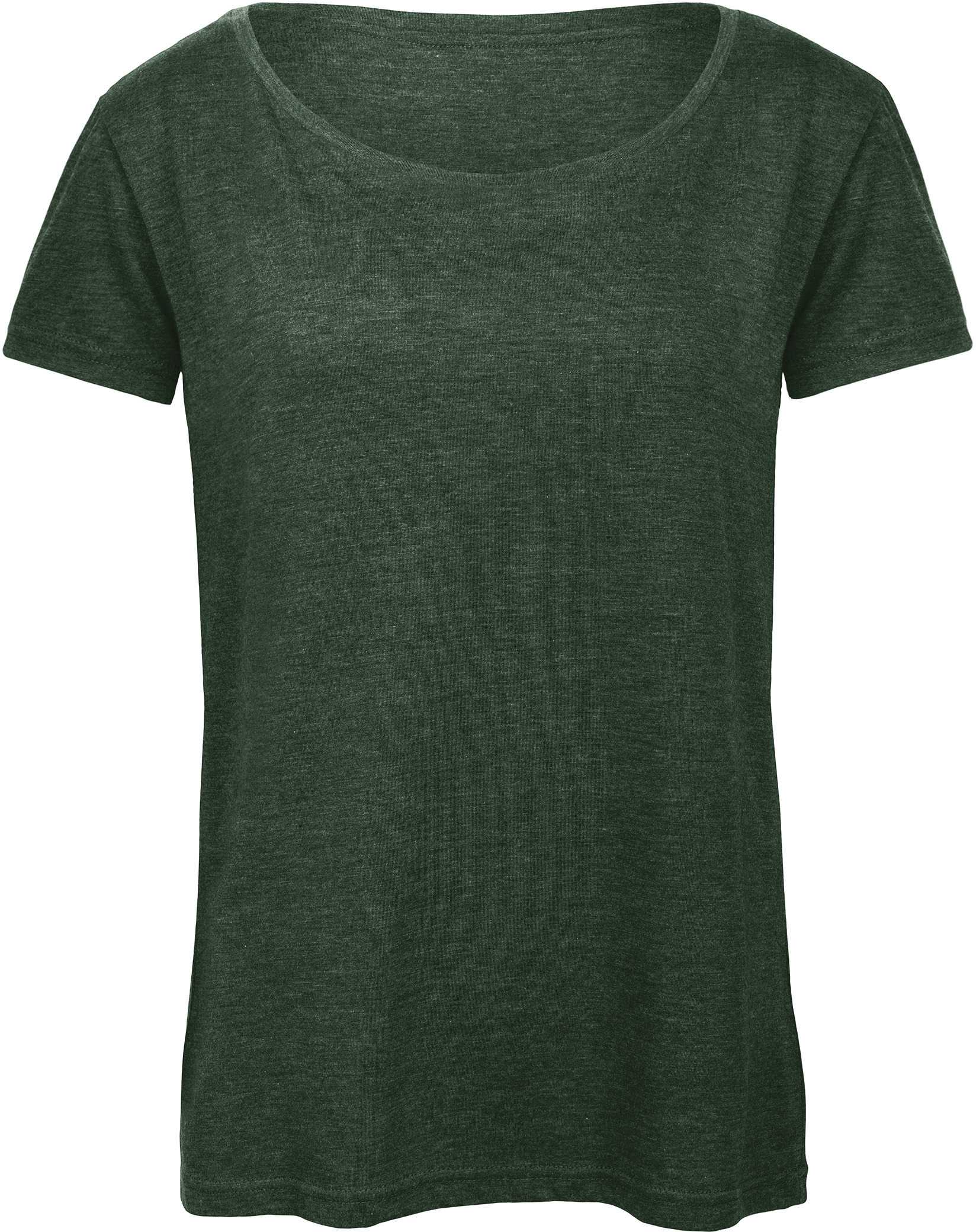 Camiseta Triblend mujer Heather Forest