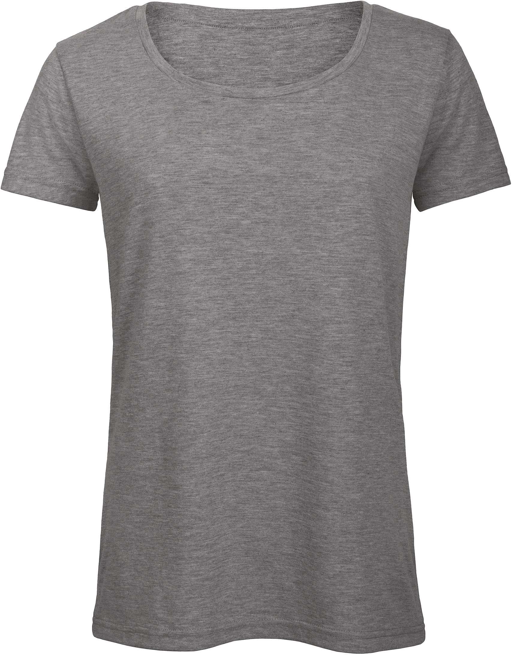 Camiseta Triblend mujer Heather Light Grey