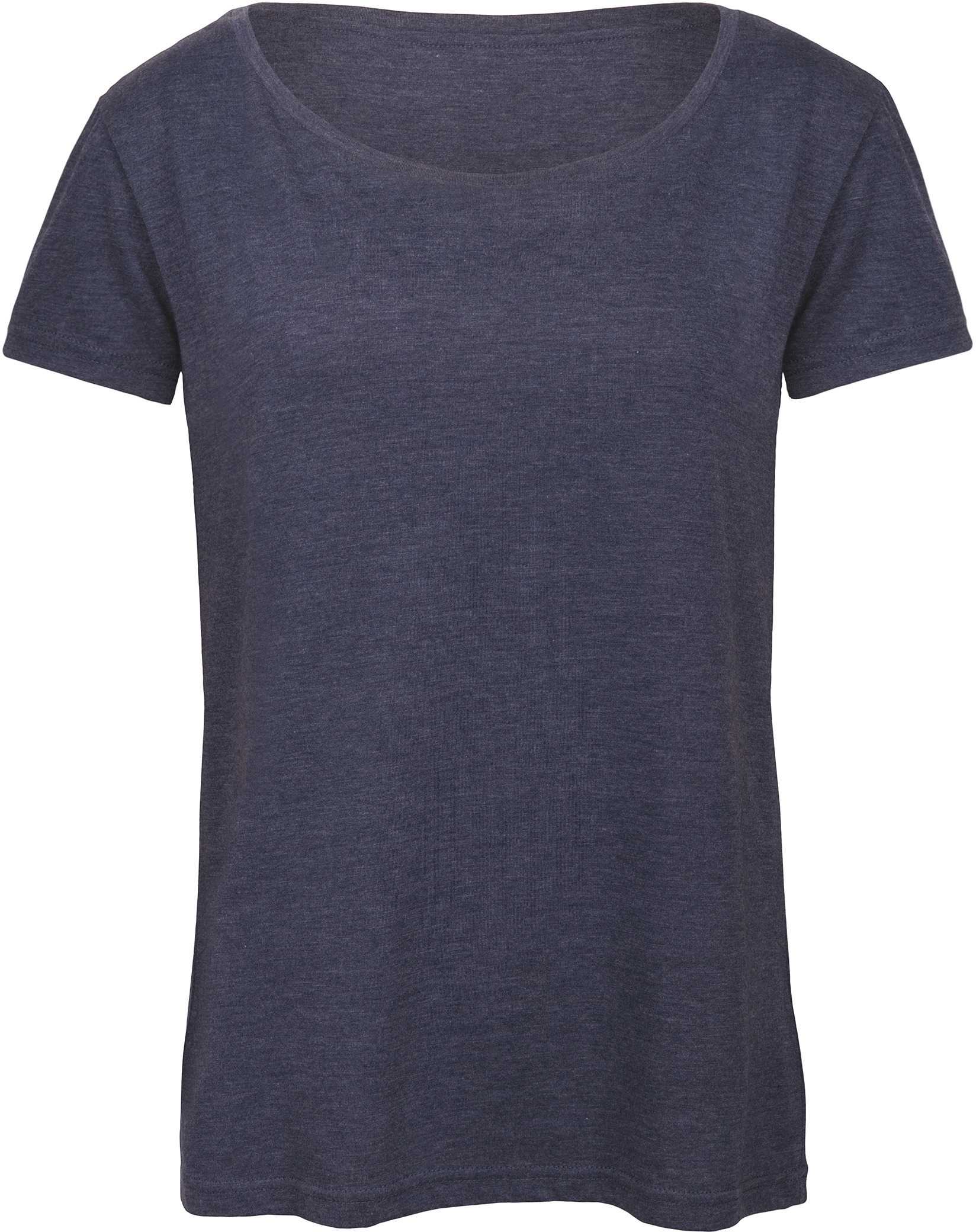 Camiseta Triblend mujer Heather Navy