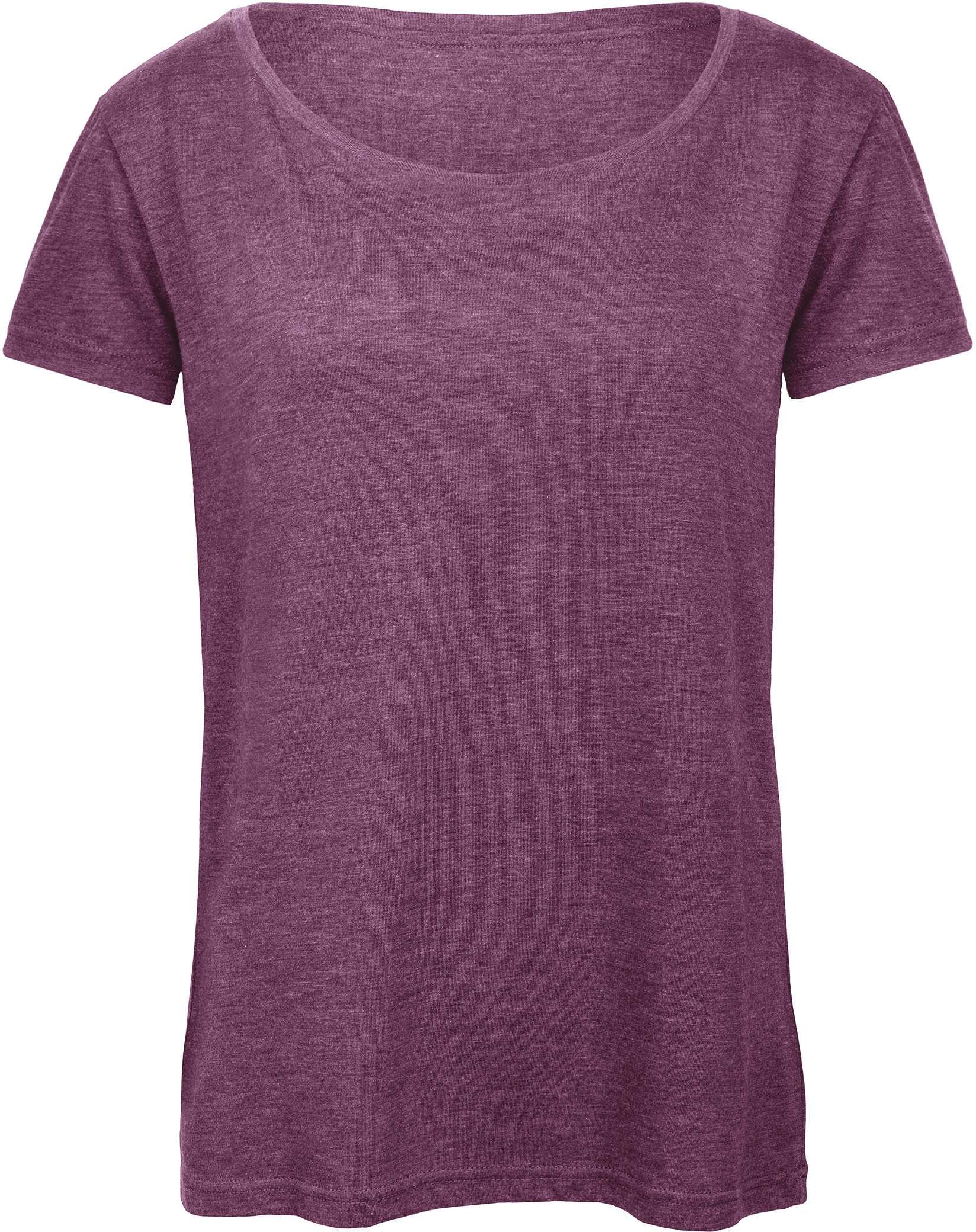 Camiseta Triblend mujer Heather Purple
