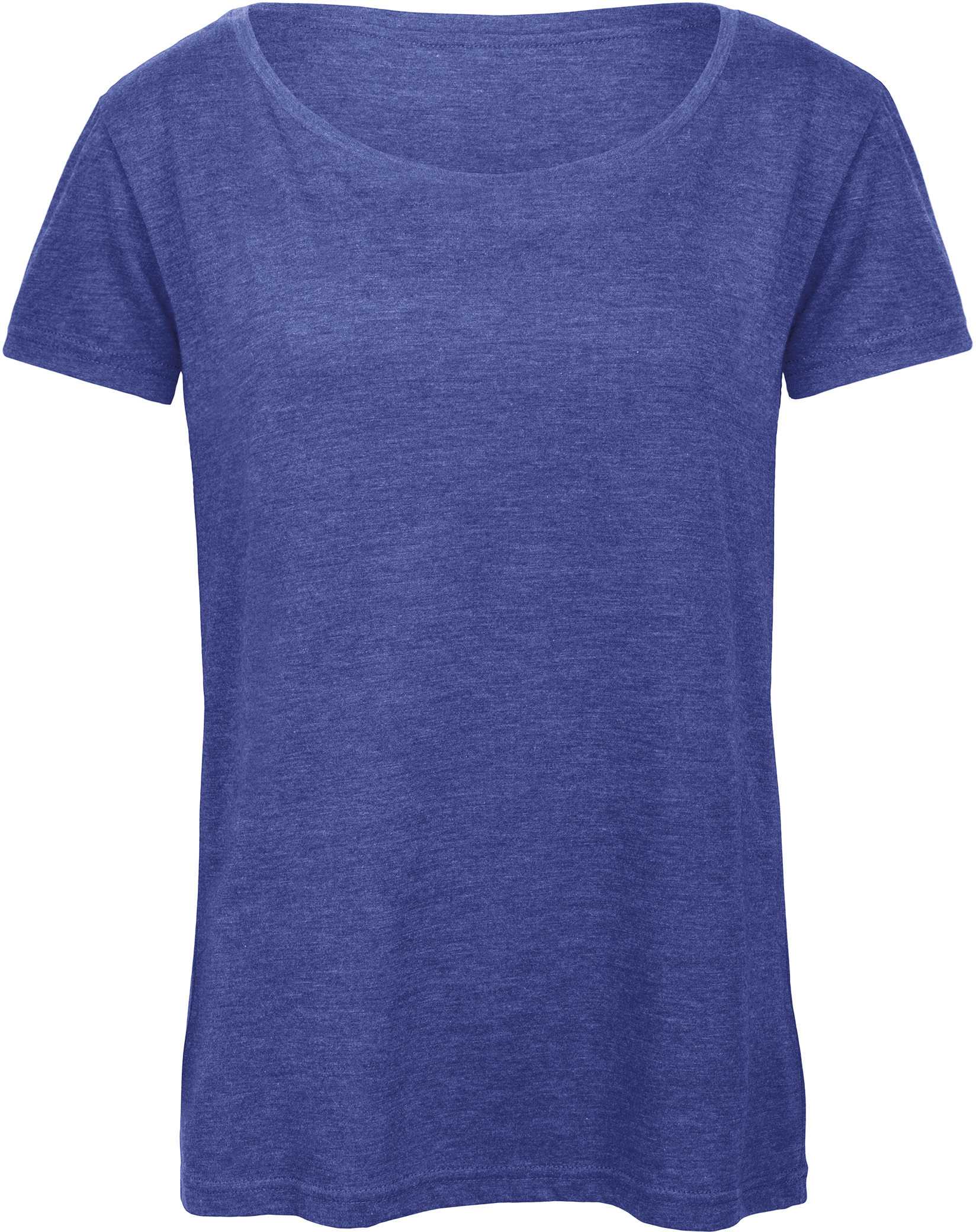 Camiseta Triblend mujer Heather Royal Blue