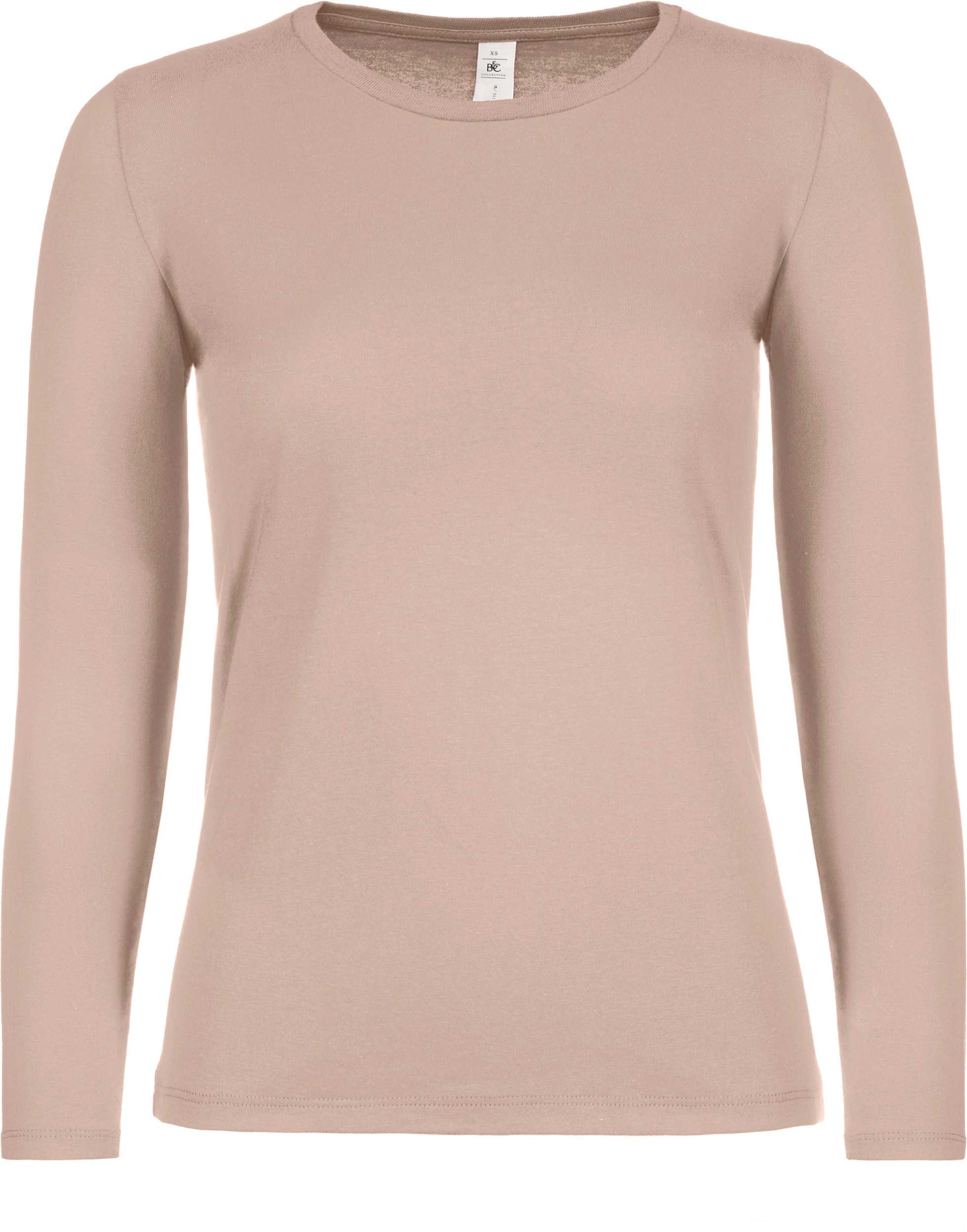 Camiseta #E150 manga larga mujer Millennial Pink