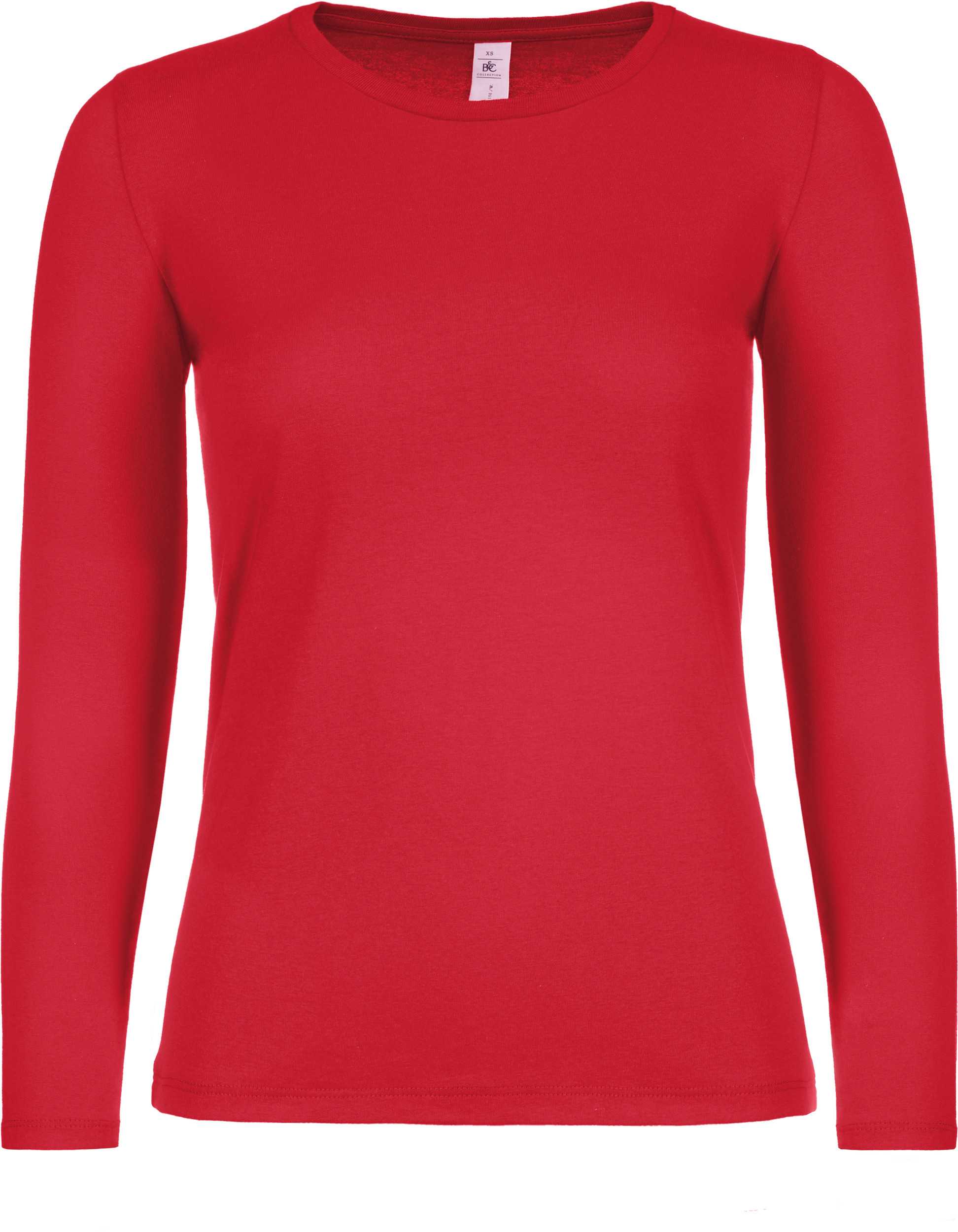 Camiseta #E150 manga larga mujer Red