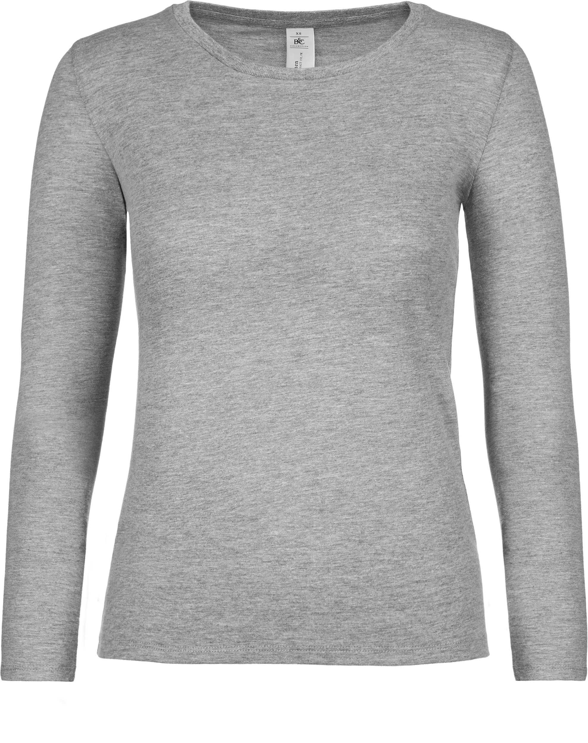 Camiseta #E150 manga larga mujer Sport Grey