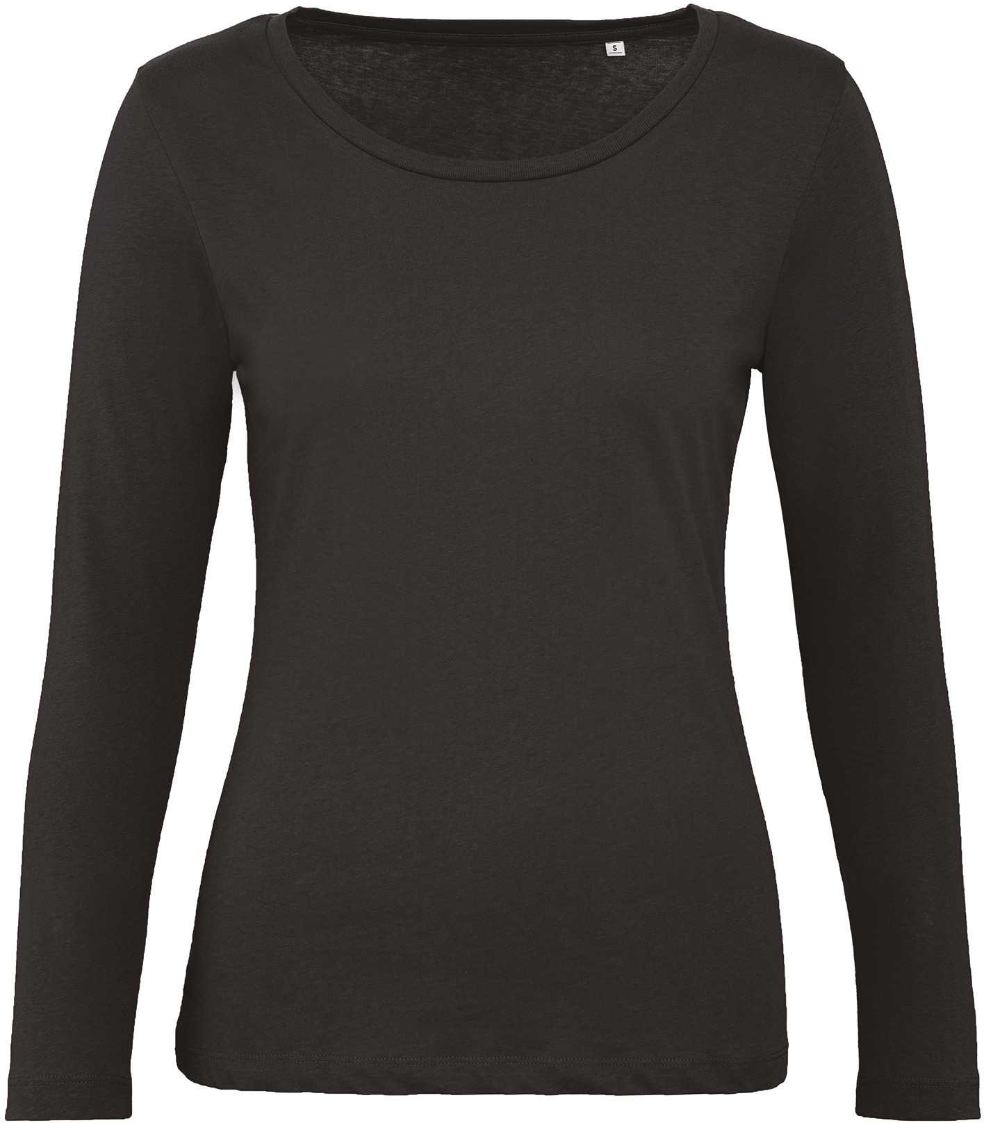 Camiseta orgánica Inspire manga larga mujer Black