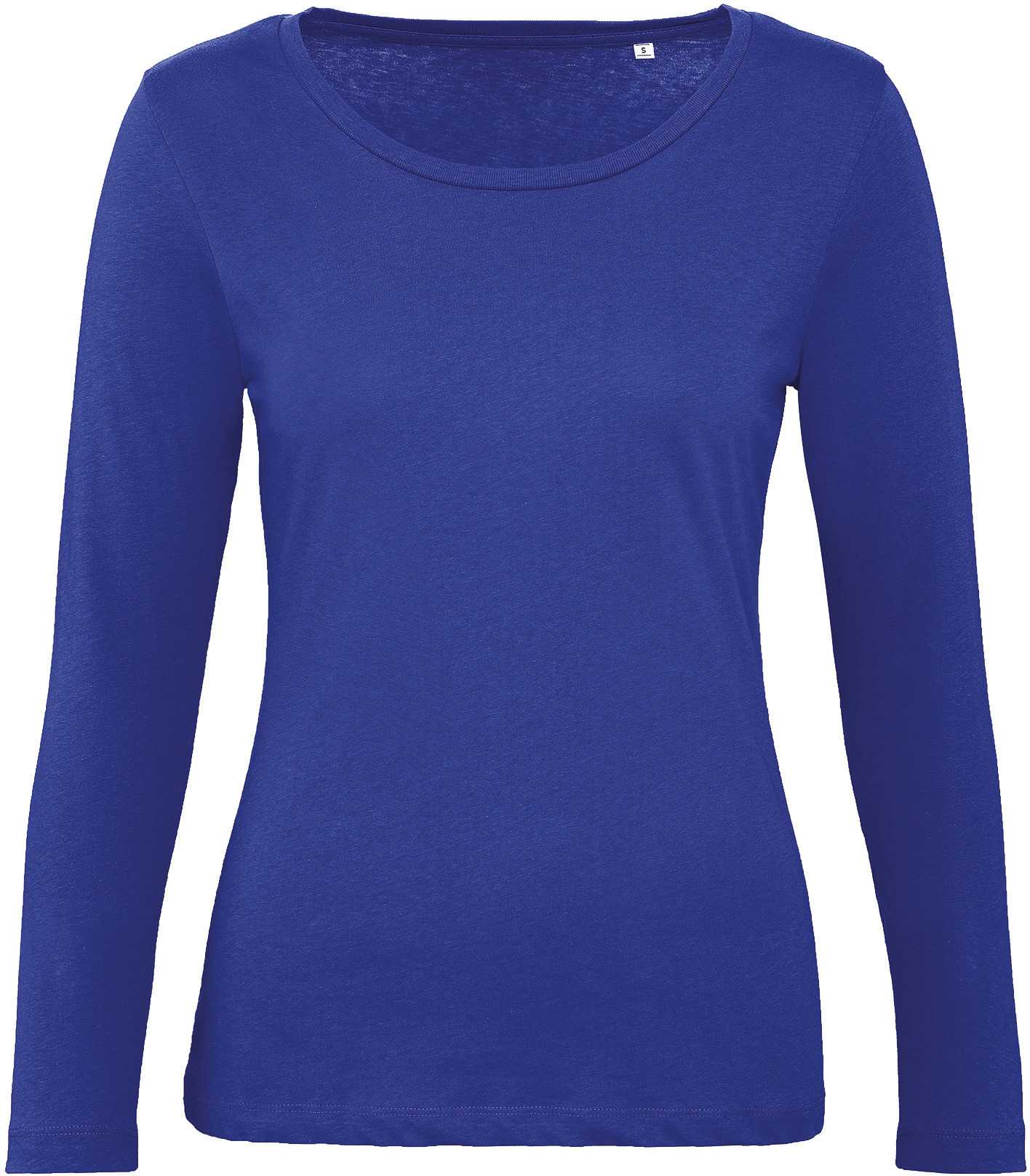 Camiseta orgánica Inspire manga larga mujer Cobalt Blue