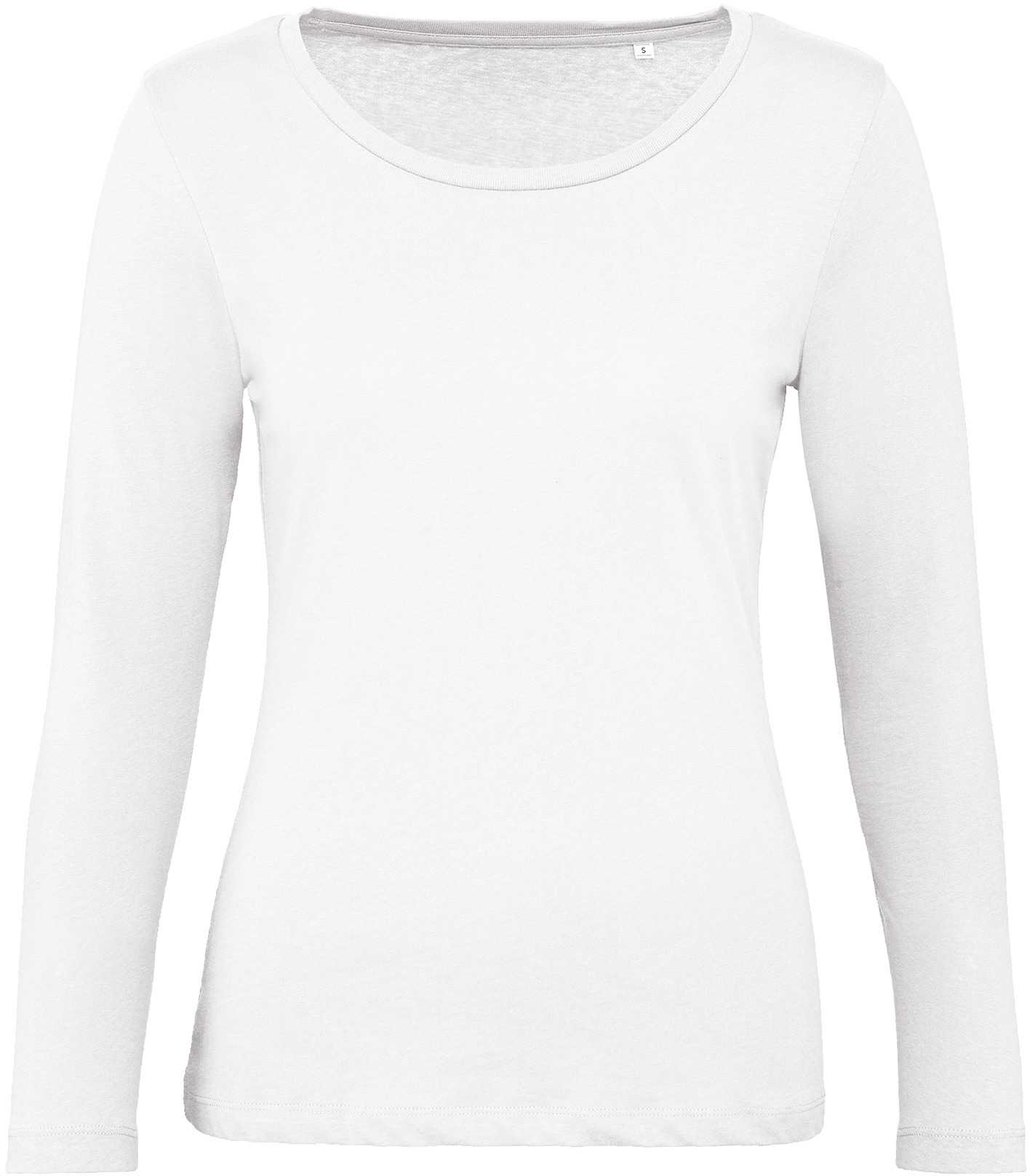 Camiseta orgánica Inspire manga larga mujer White