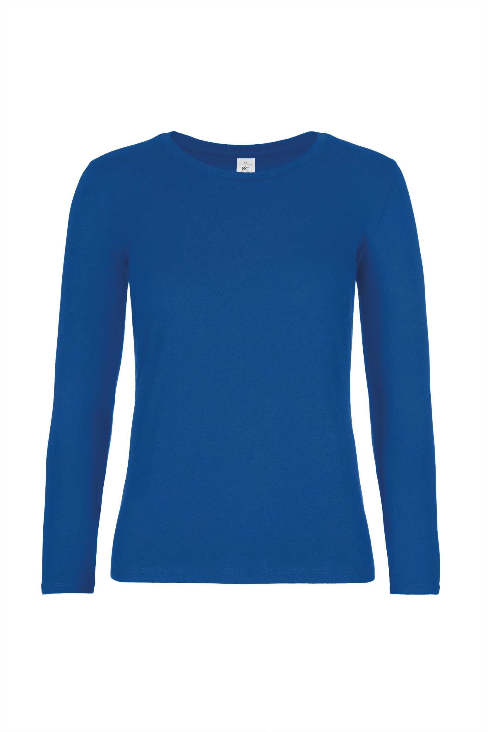 Camiseta #E190 manga larga mujer Royal Blue