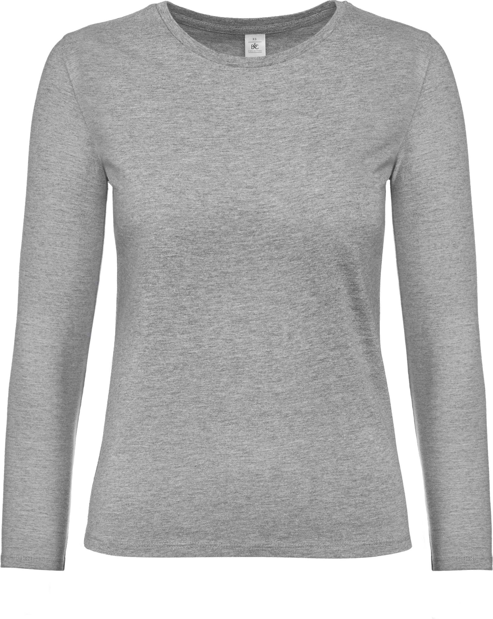 Camiseta #E190 manga larga mujer Sport Grey