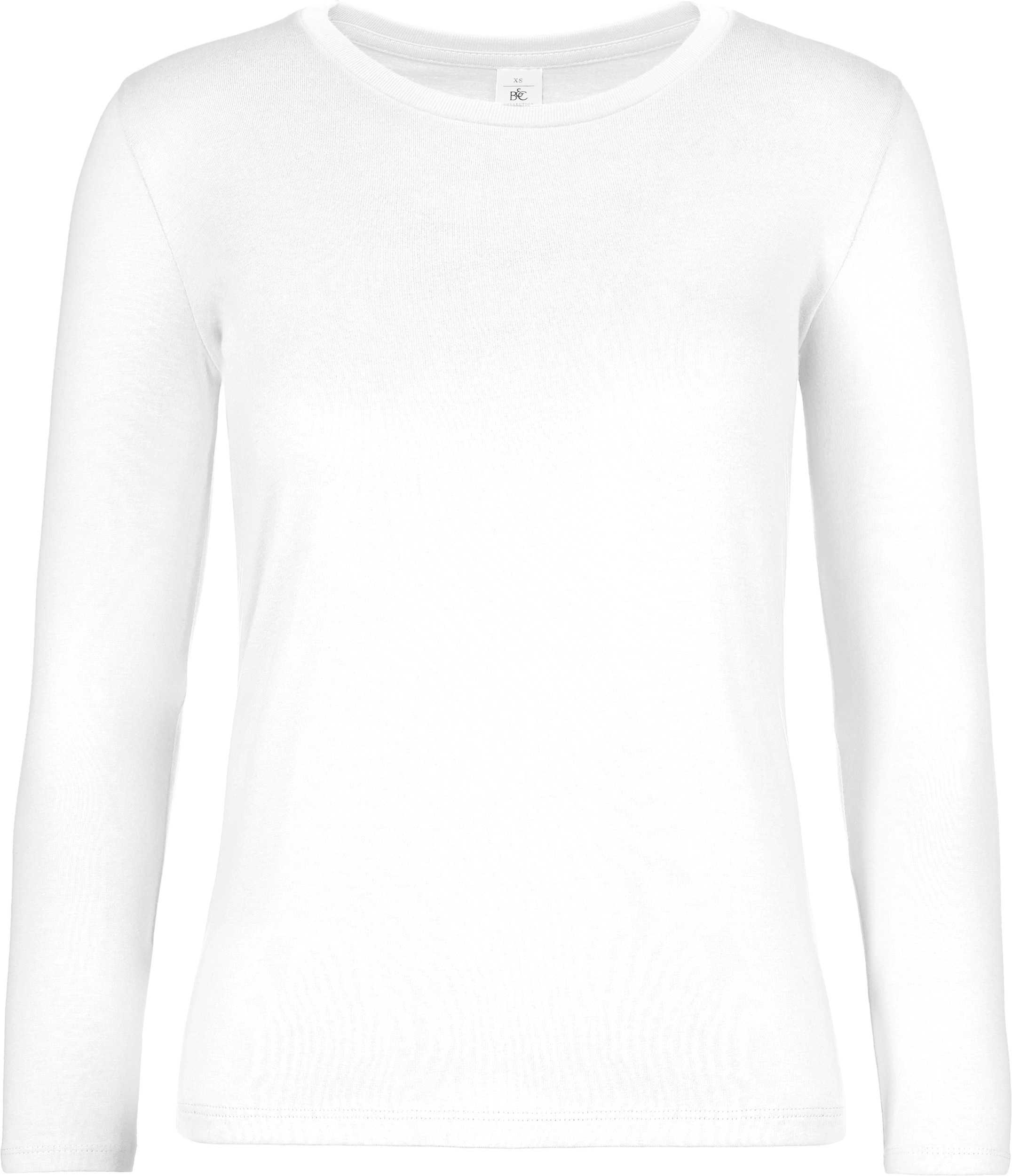 Camiseta #E190 manga larga mujer White