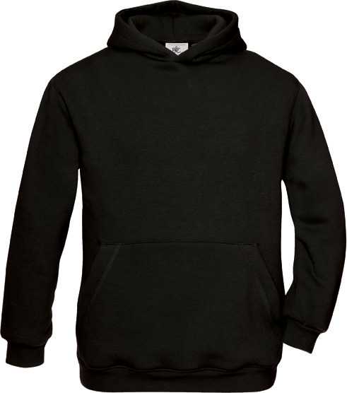 Sudadera capucha niños Black