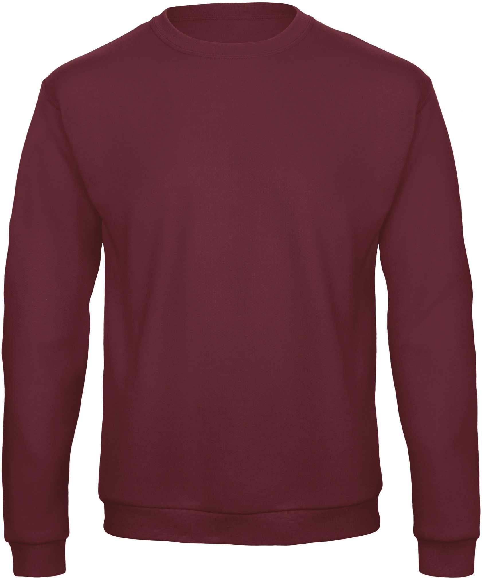 ID.202 Sudadera cuello redondo Burgundy