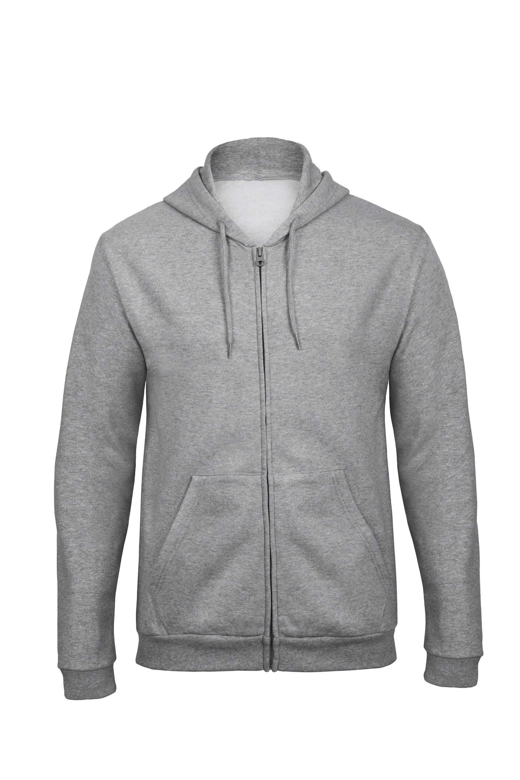 ID.205 Sudadera capucha y cremallera Heather Grey
