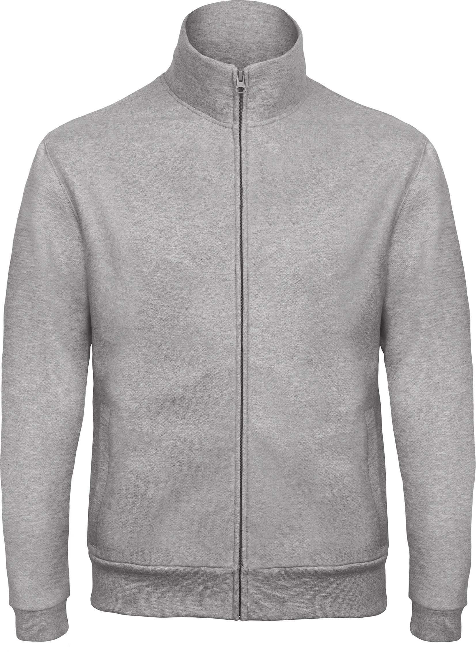 ID.206 Chaqueta de felpa con cremallera Heather Grey